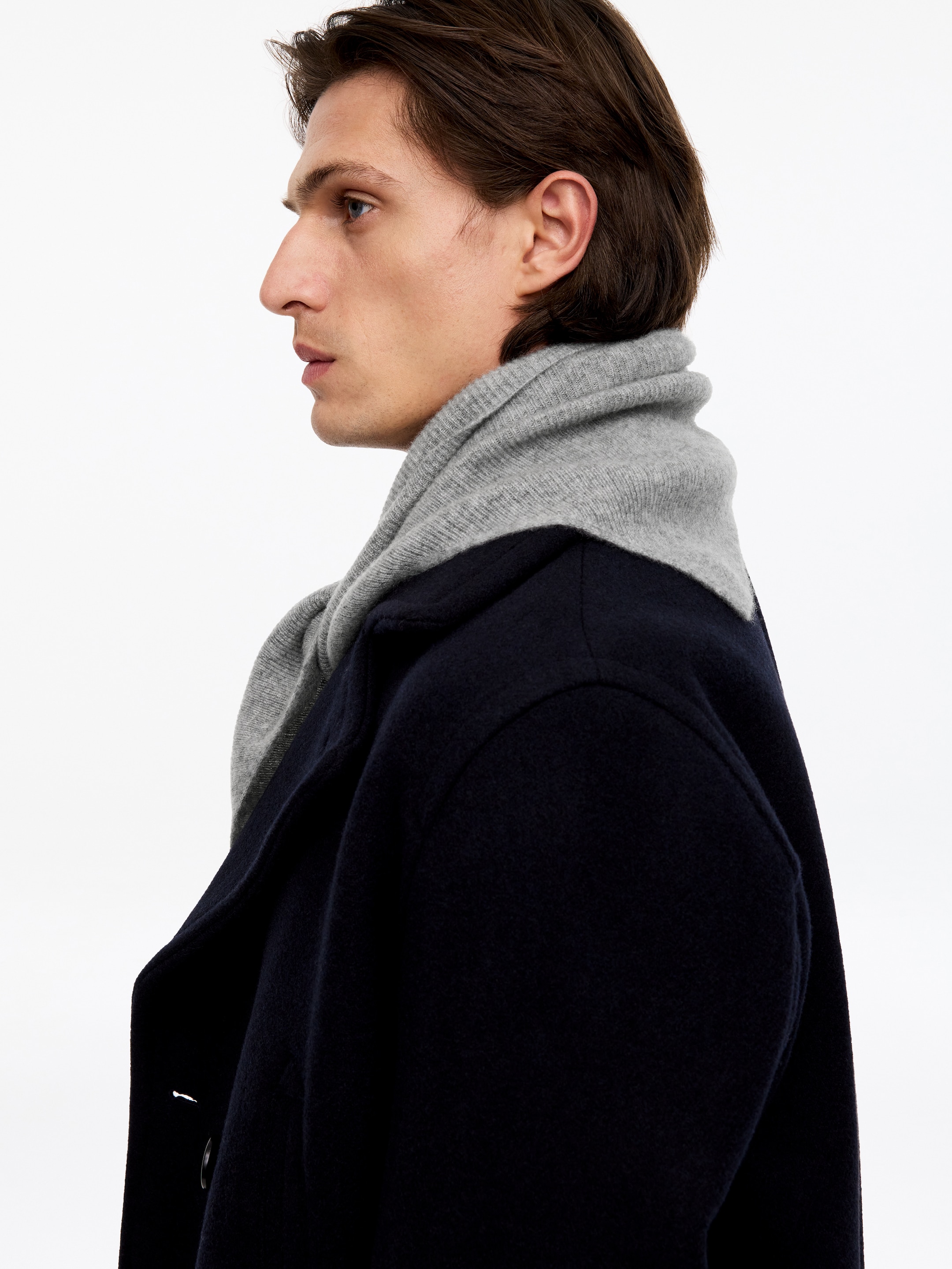 Dreieckstuch aus Kaschmir - Grau - men - StillMedia/Lookbook - 4