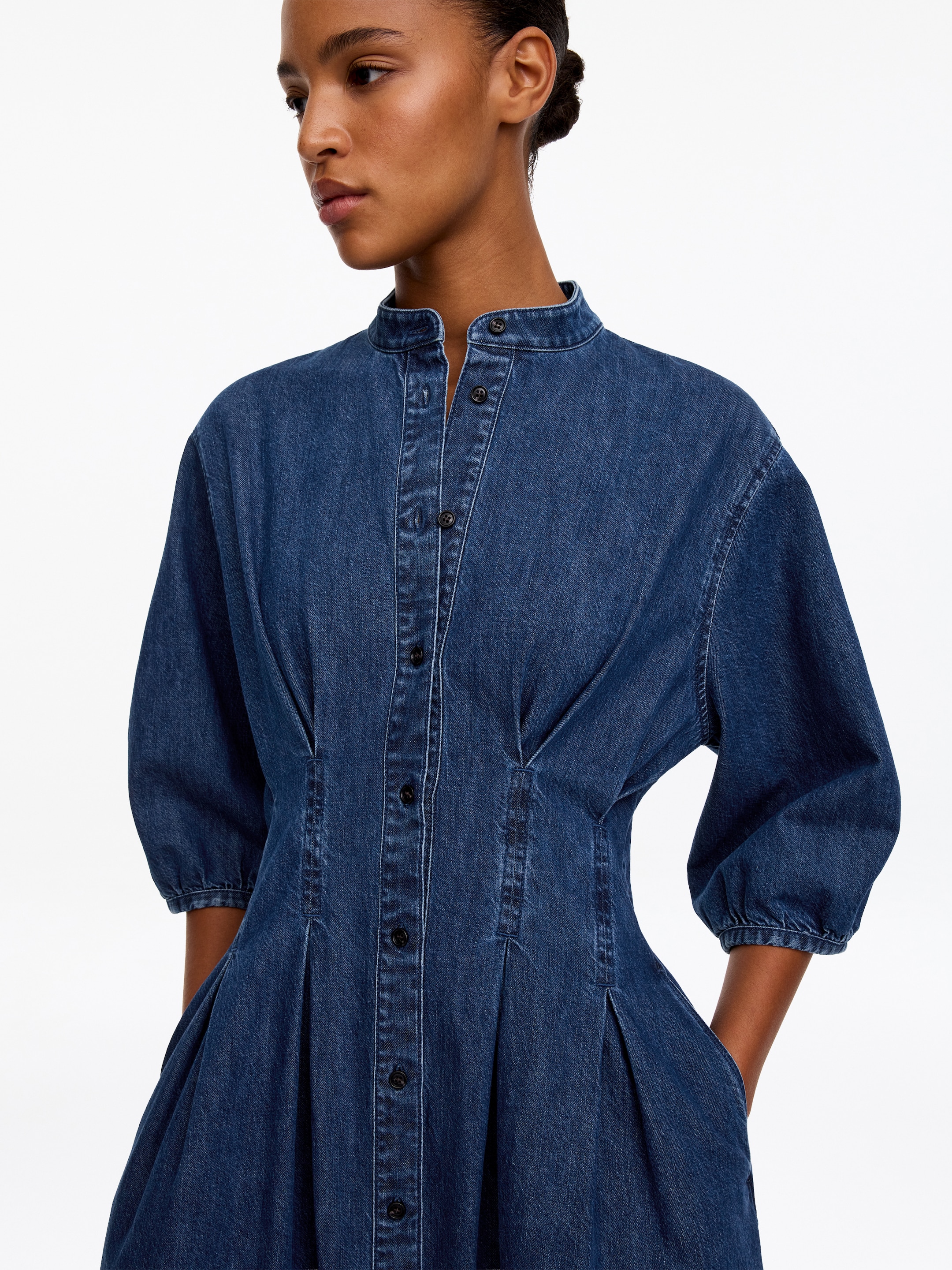 Vestido denim de algodón - Azul - Corte estándar - women - StillMedia/Lookbook - 2