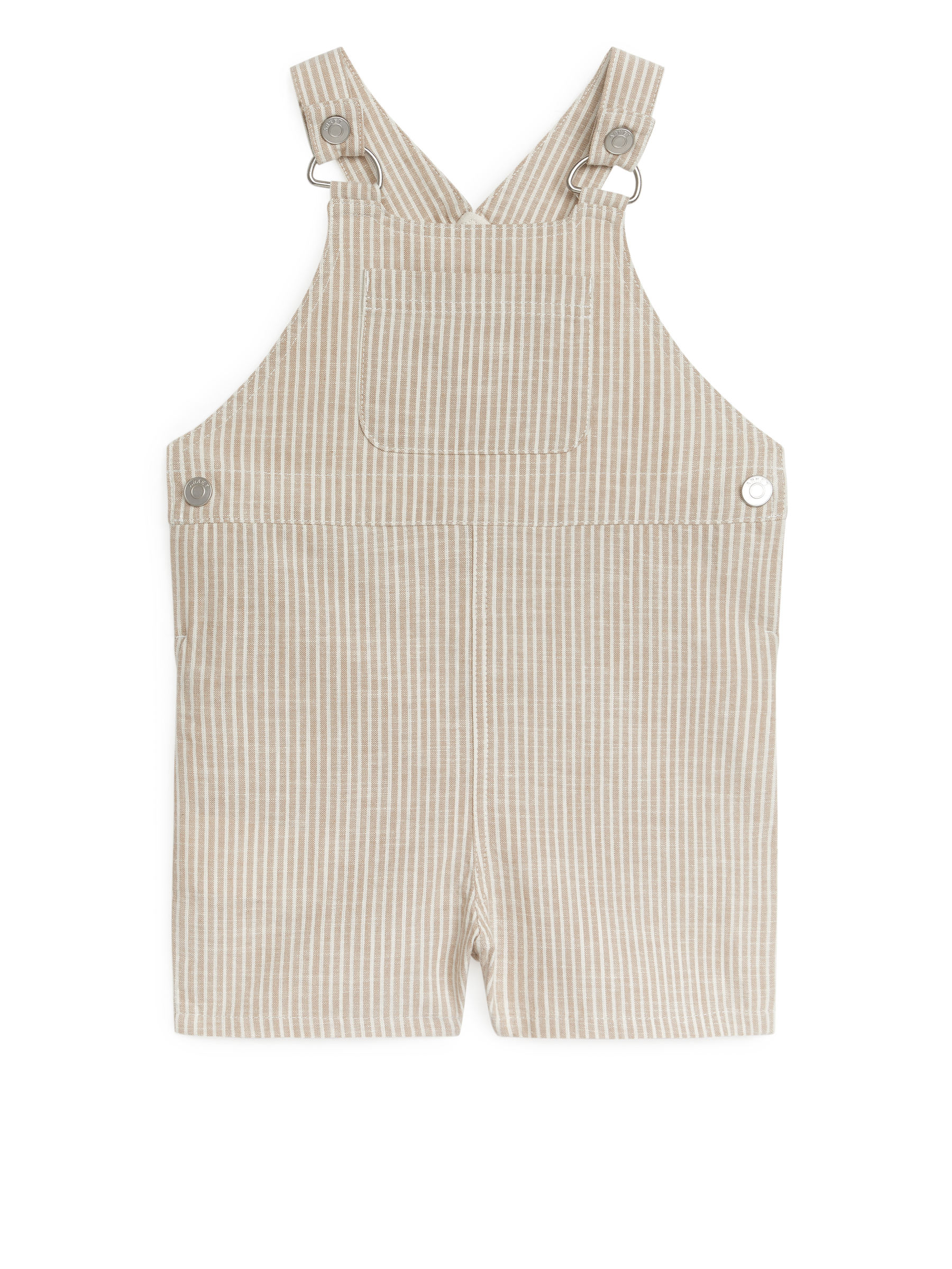 Kurze Latzhose aus Baumwolle - Beige/Weiß - Regular Fit - Kinder - StillMedia/DescriptiveStillLife - 3