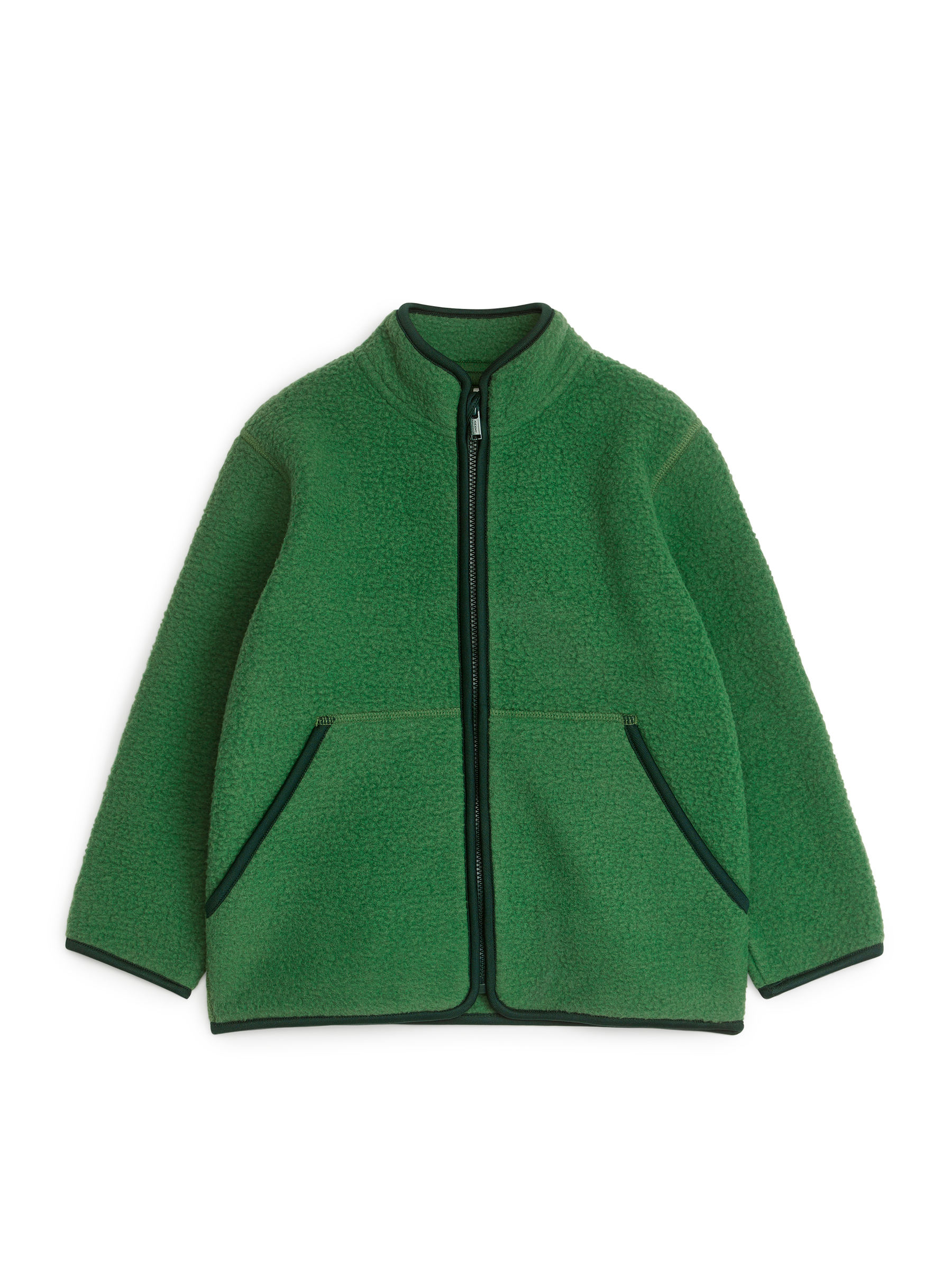 Fleecejacke mit Reißverschluss - Grün/Dunkelgrün - Regular Fit - Kinder - StillMedia/DescriptiveStillLife - 2