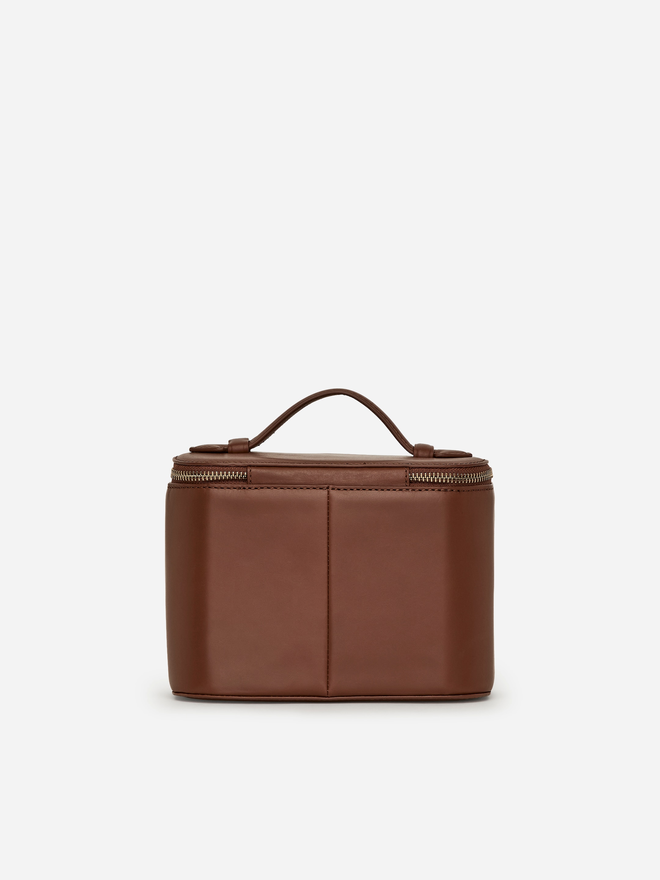 Kosmetiktasche aus Leder - Dunkelbeige - Damen - StillMedia/DescriptiveStillLife - 1
