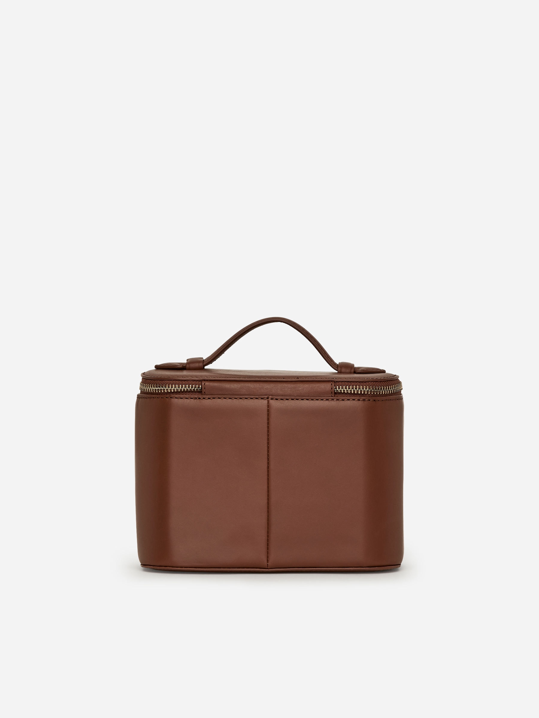 Vanity case en cuir - Beige foncé - Femme - StillMedia/DescriptiveStillLife - 1