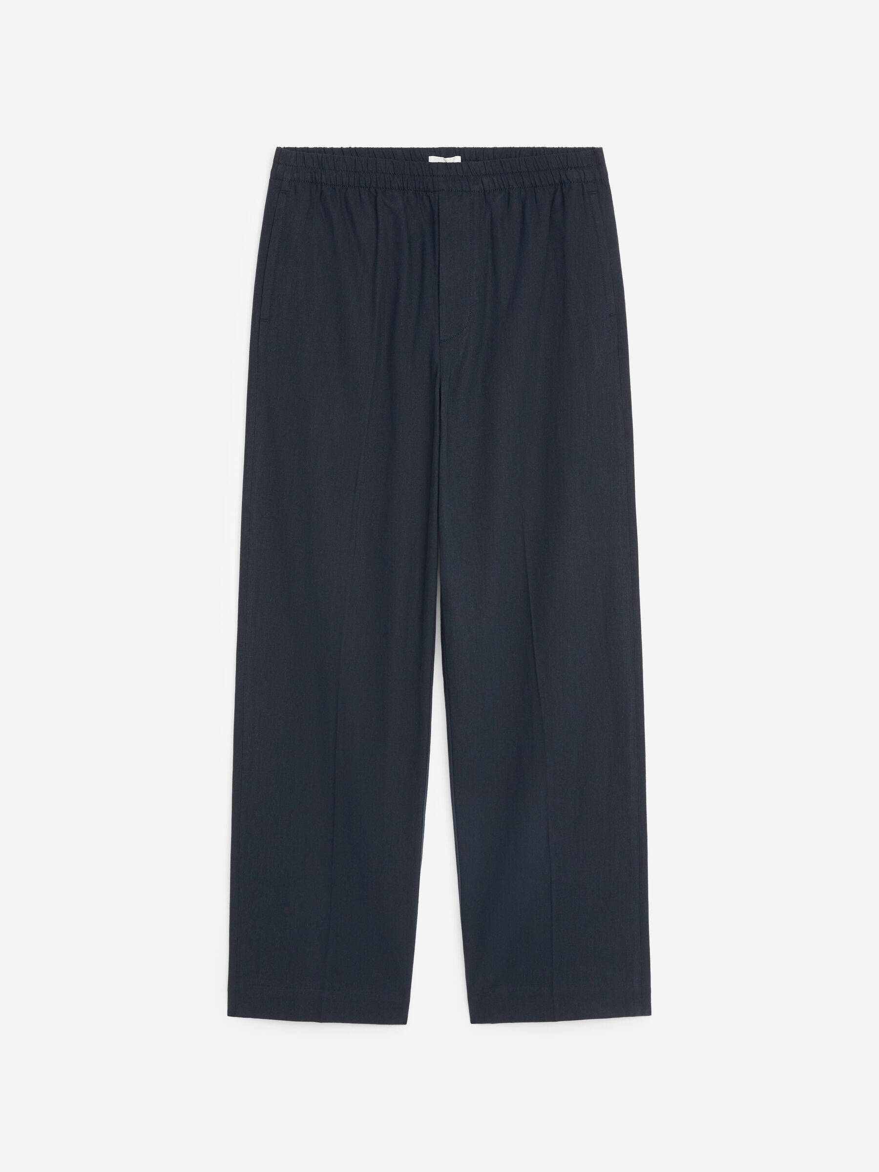 Pantalon ample en mélange de lin - Bleu foncé - Loose fit - Homme - StillMedia/DescriptiveStillLife - 1