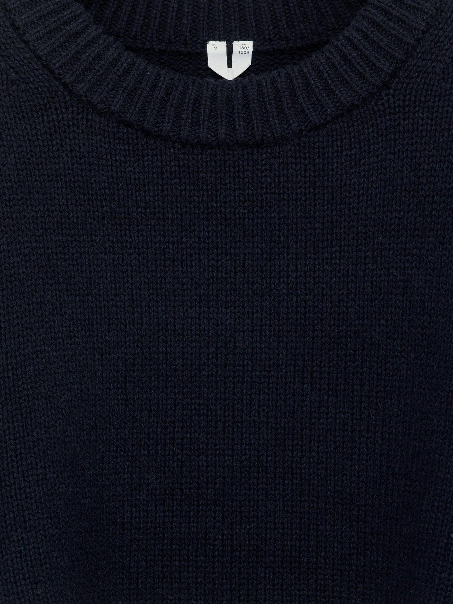 Pull épais en laine - Bleu foncé/Gris clair chiné/Charbon chiné/Marron foncé/Beige chiné/Blanc cassé/Bleu moyen - 6