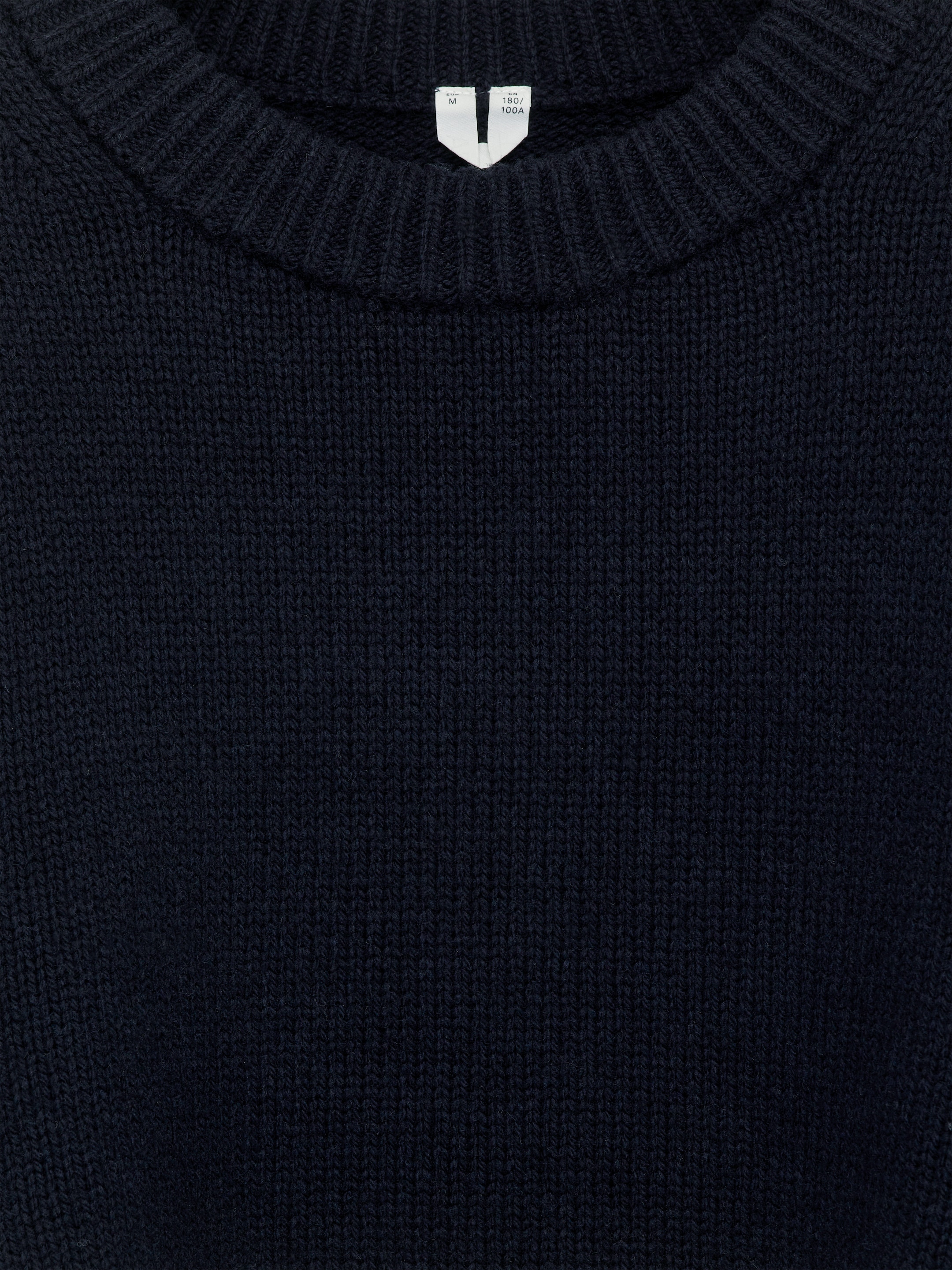 Jersey de lana de punto grueso - Azul oscuro - Corte relajado - Men - StillMedia/DescriptiveDetail - 1