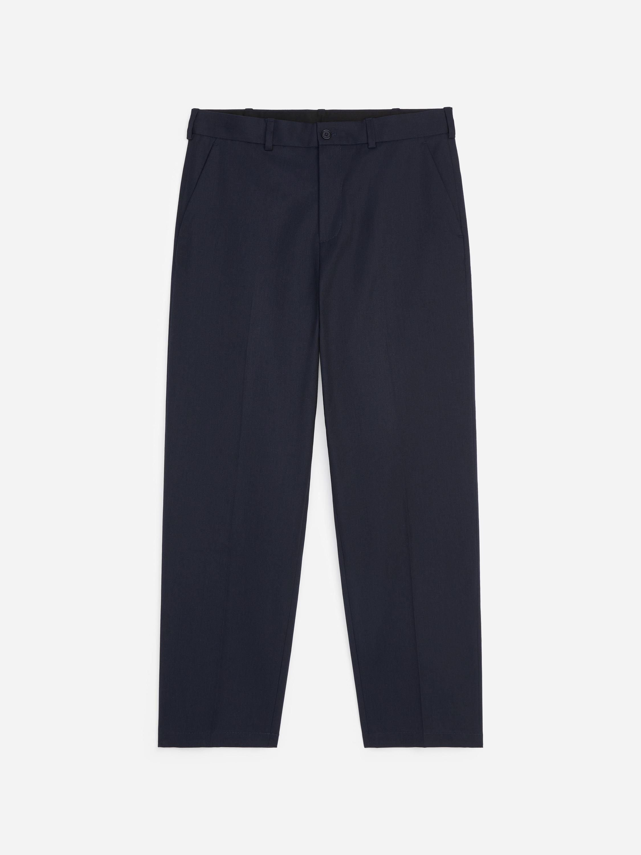 Pantaloni sartoriali dalla vestibilità rilassata - Blu scuro/Nero