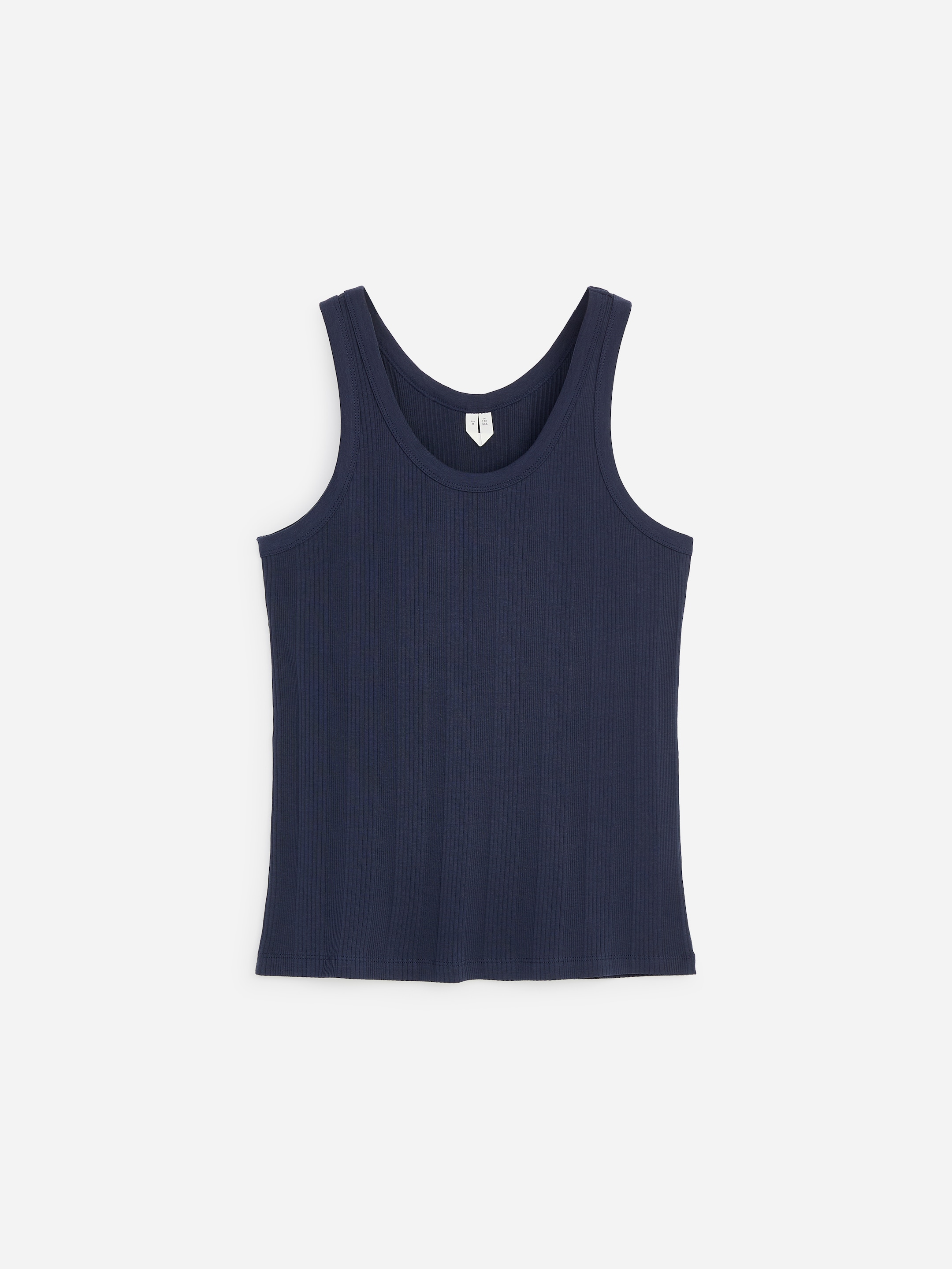 Rib Tank Top-Blue-19973