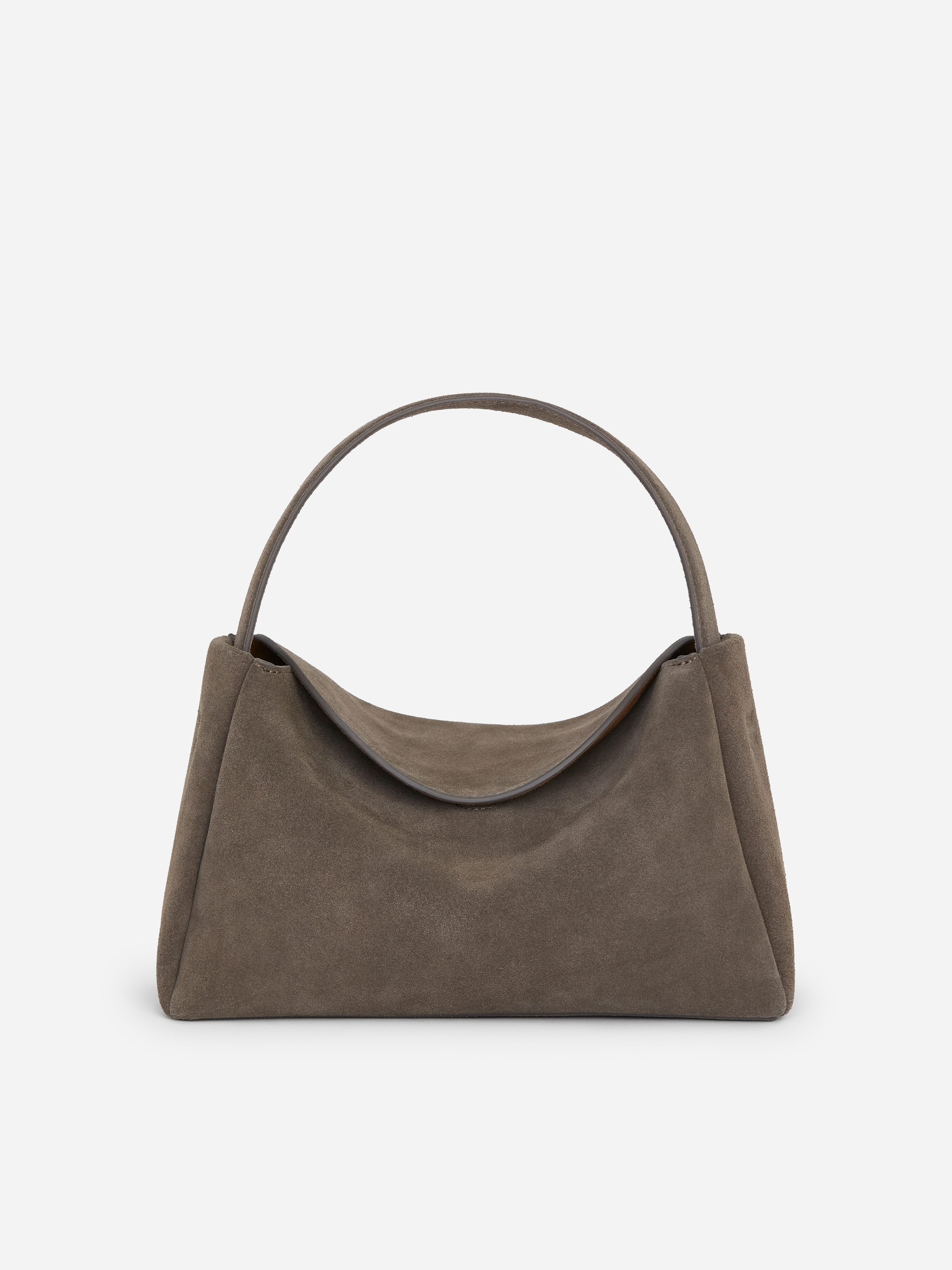 Borsa a spalla in pelle scamosciata - Talpa scuro - women - StillMedia/DescriptiveStillLife - 5