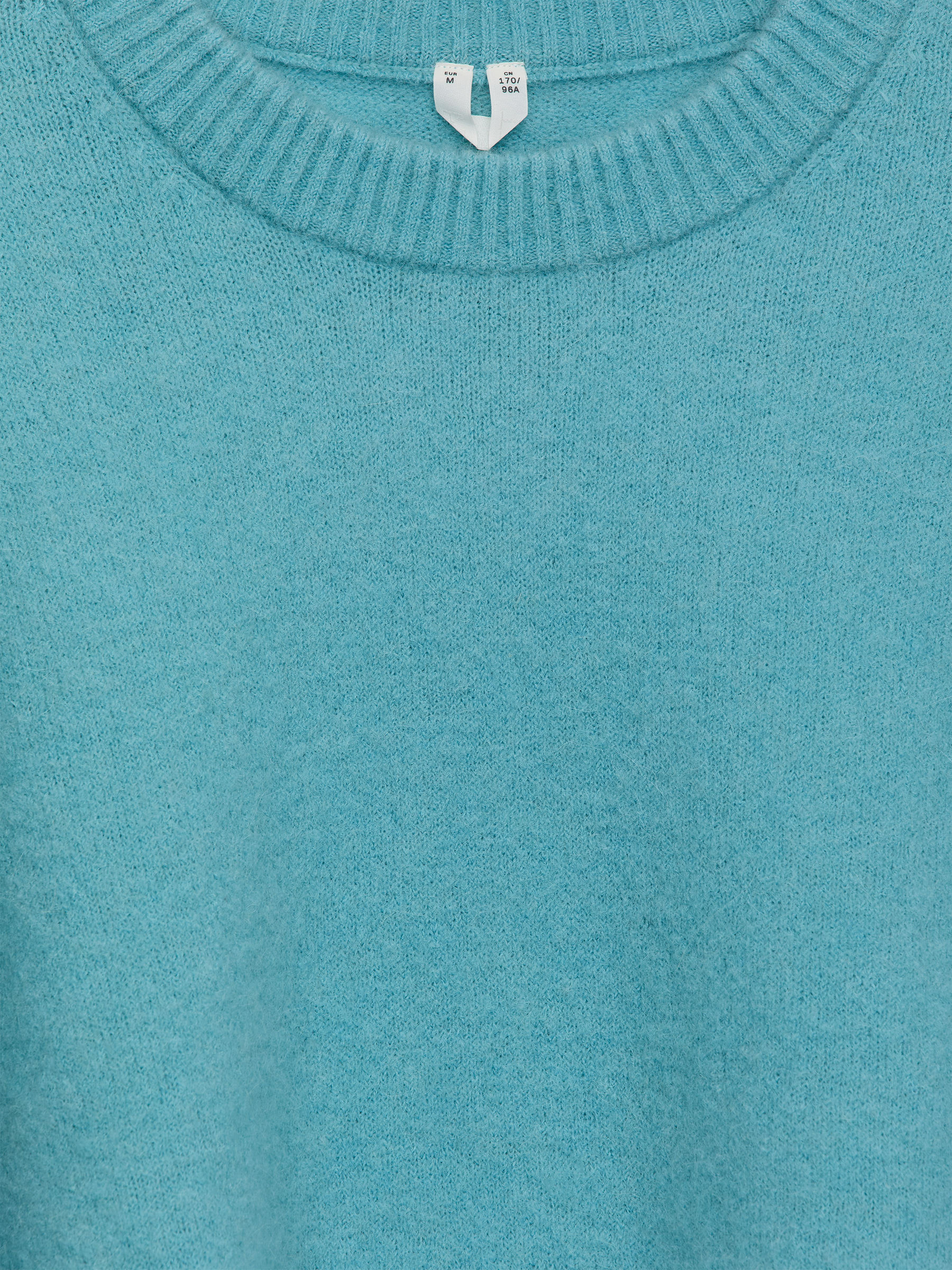 Alpaca-Wool Blend Jumper - Turquoise - Oversized - Women - StillMedia/DescriptiveDetail - 2