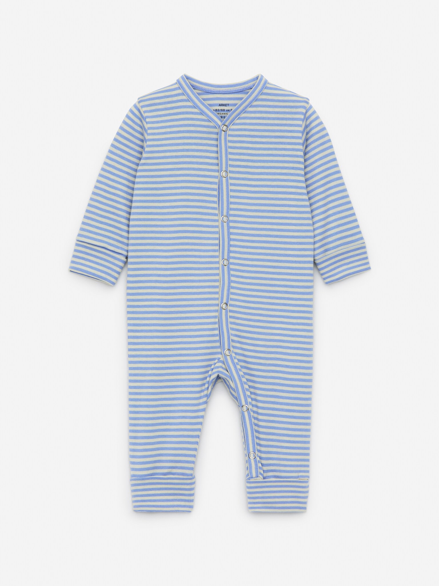 All-in-One Pyjama Set of 2 - Light Blue/Off White/White/Oat/Red/White - 4