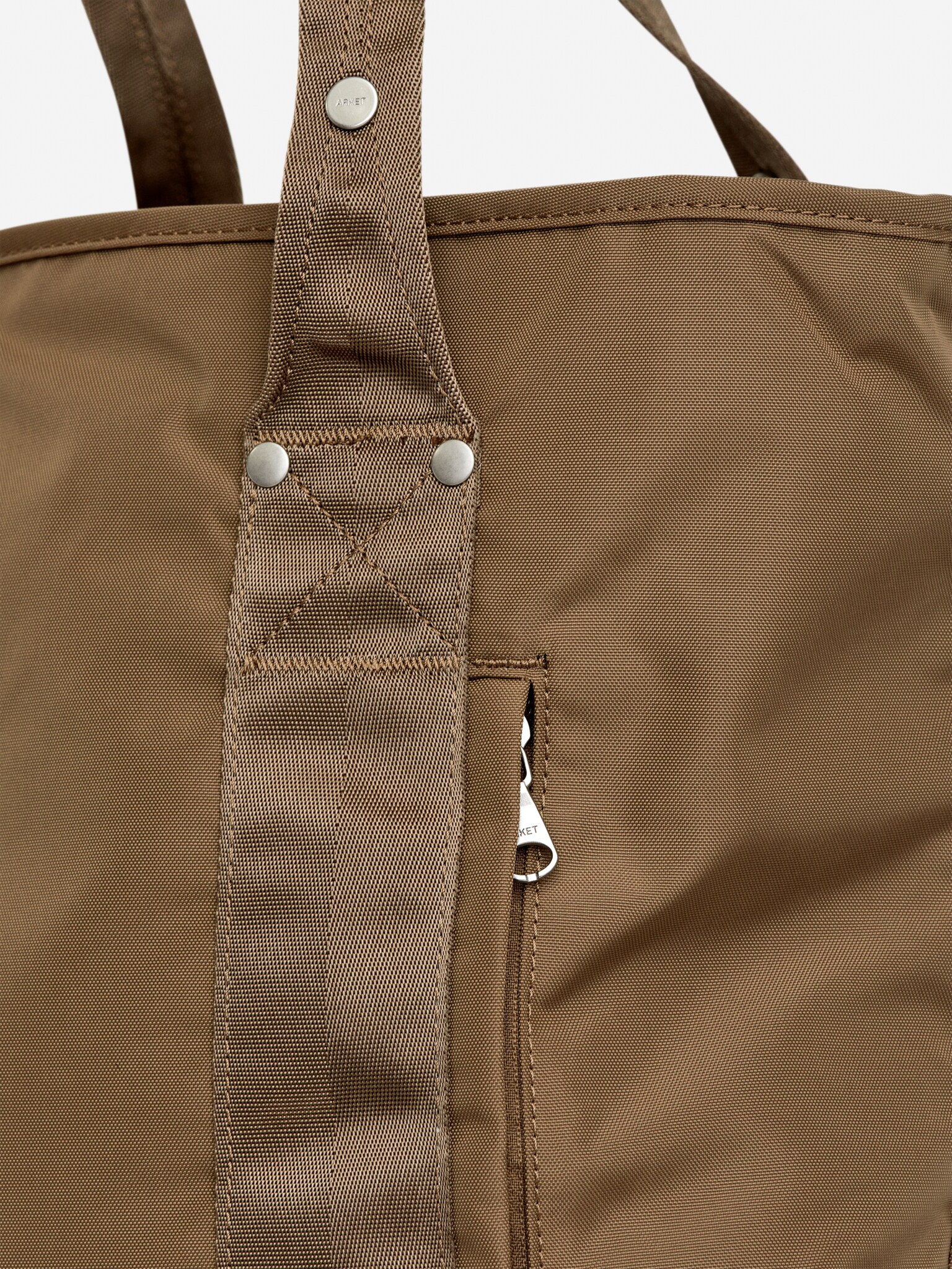 Bolso tipo tote 12 horas - Beige oscuro/Negro - 3