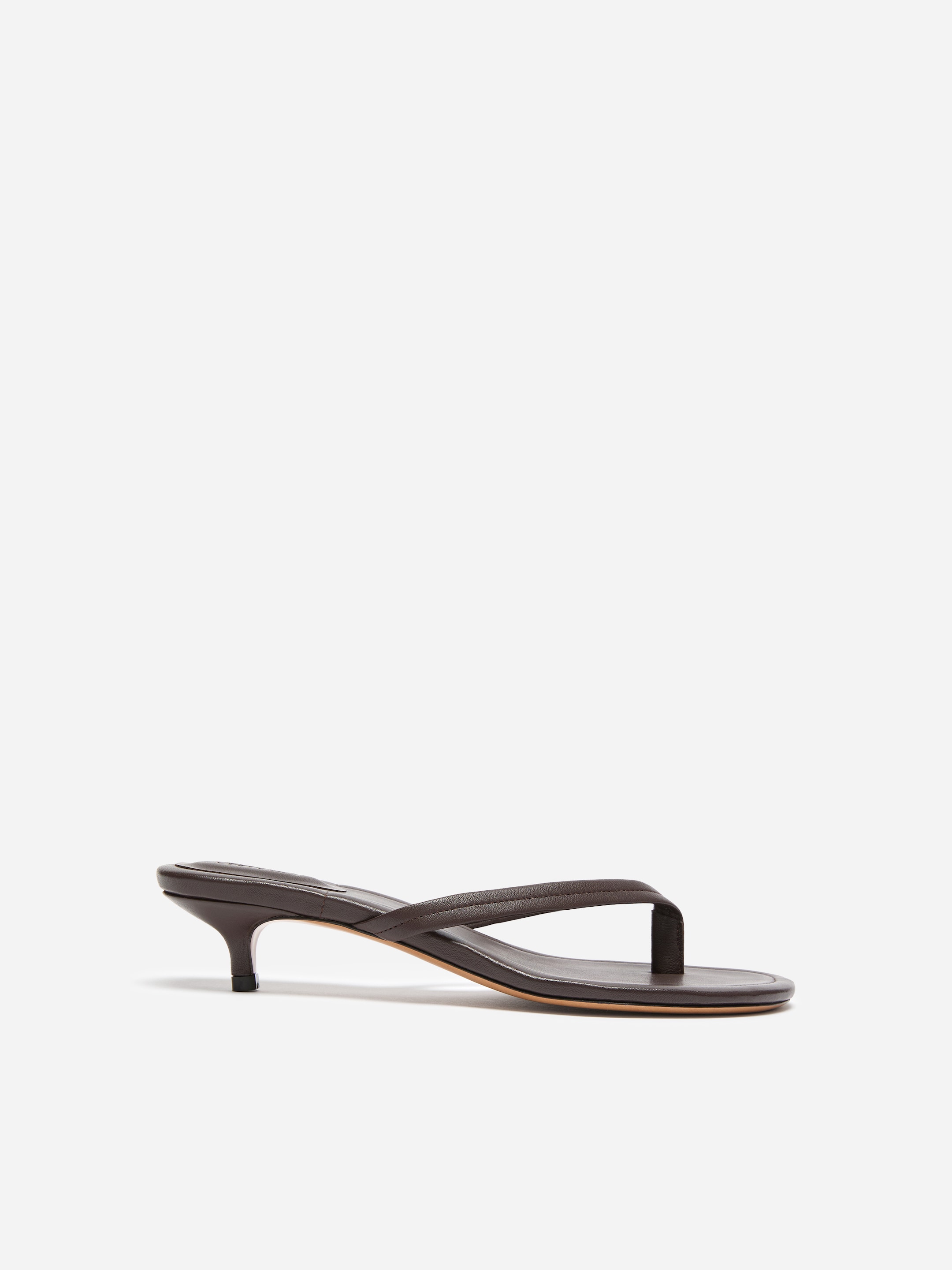 Kitten-heel flip flops-#482F2F-18734