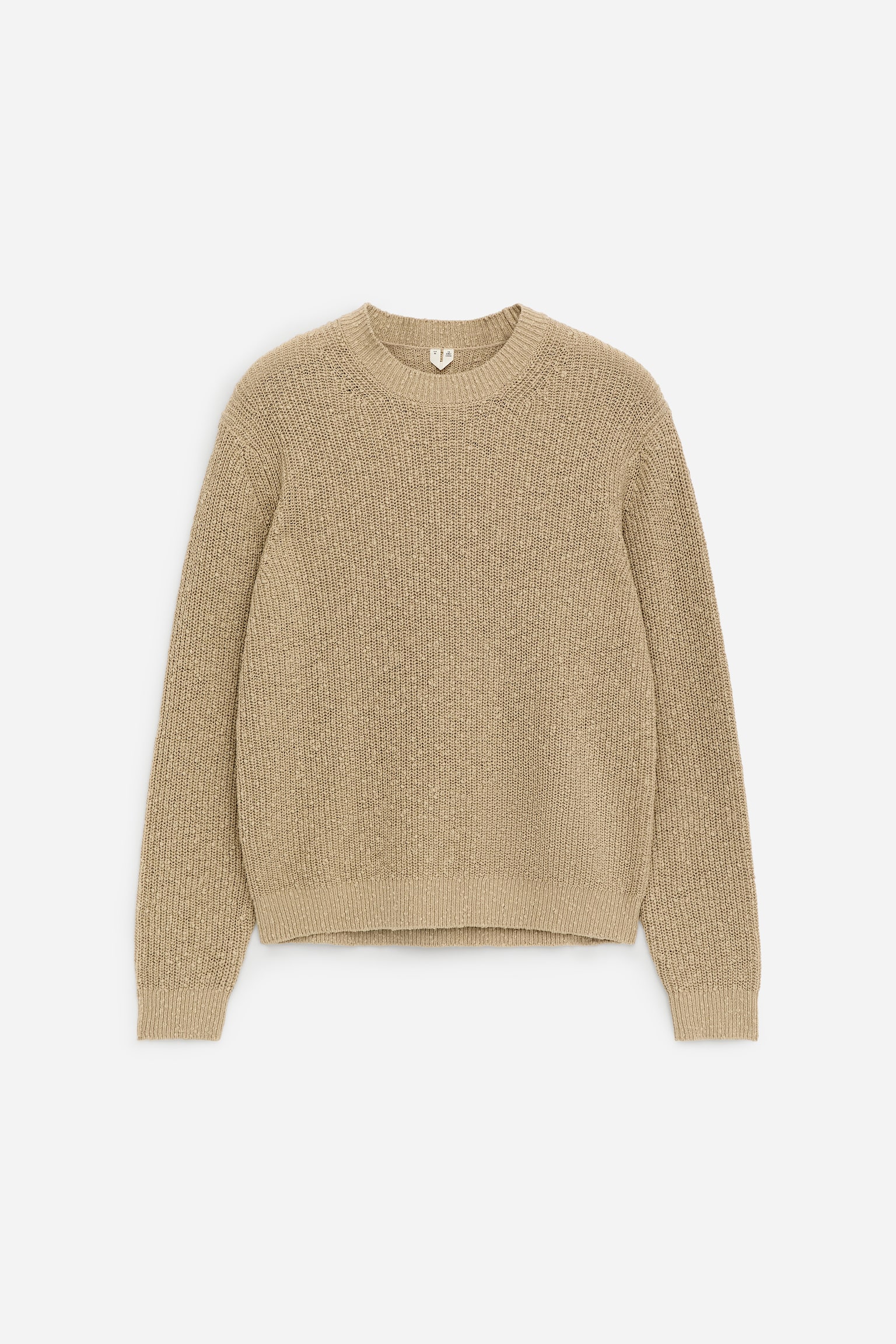 Jersey de mezcla de lino y algodón - Beige - 2