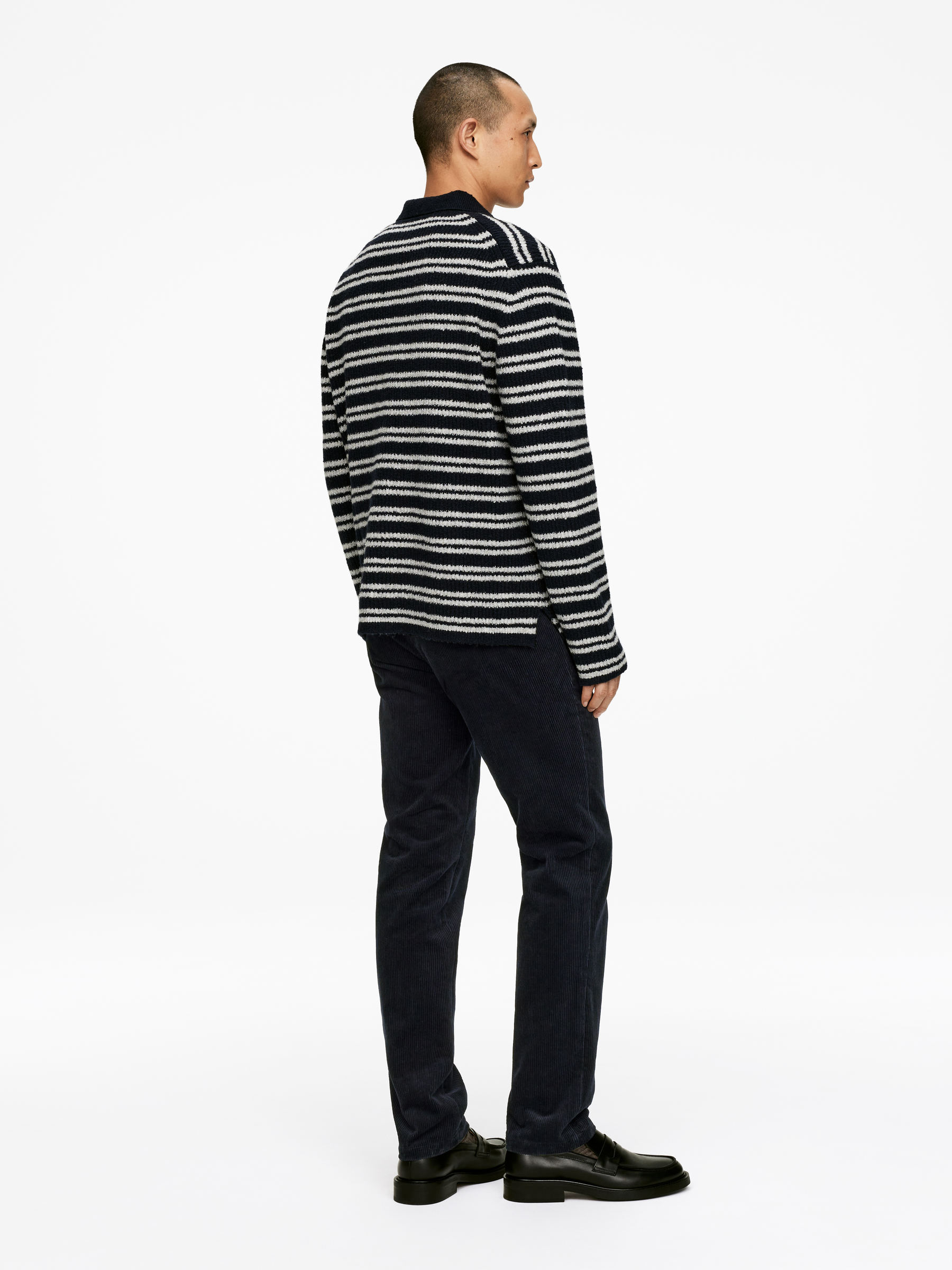 Chinos i manchester - Mörkblå - Regular fit - Men - StillMedia/Lookbook - 22