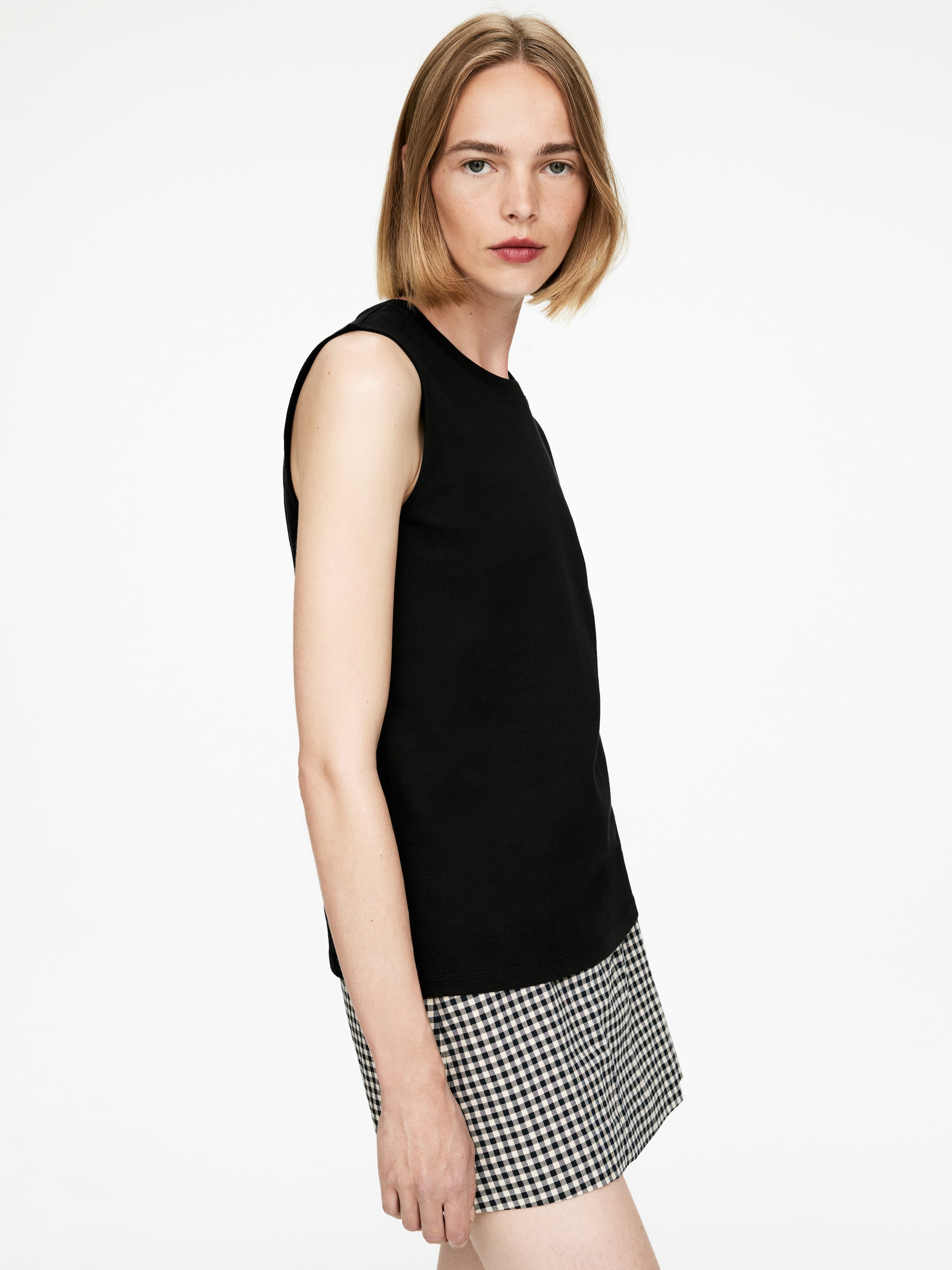 Grotere afbeelding bekijken: Loose Fit Tank Top - Black - DAMES | H&M BE 4