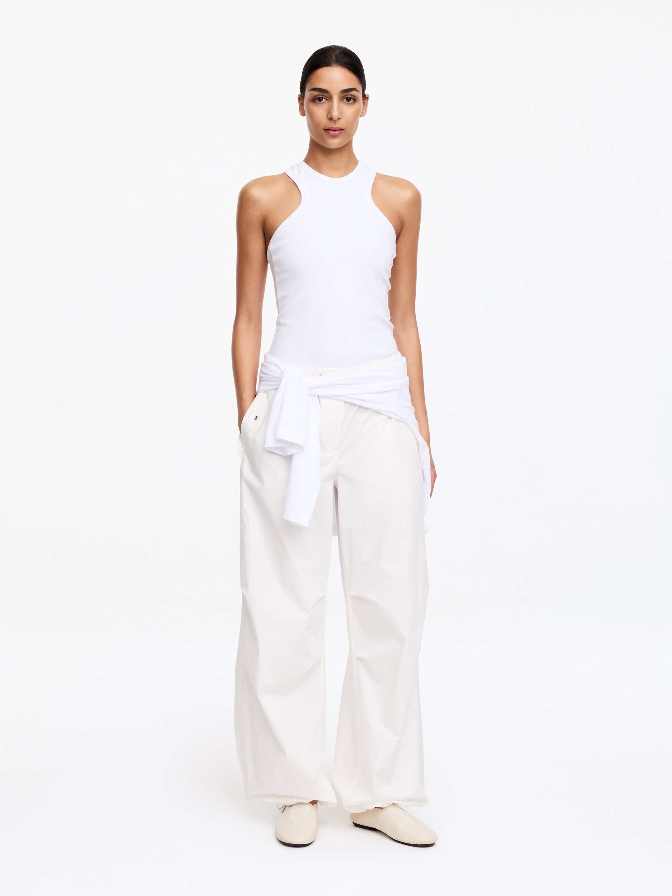Ballerines sportives en cuir - Beige - Femme - StillMedia/Lookbook - 6