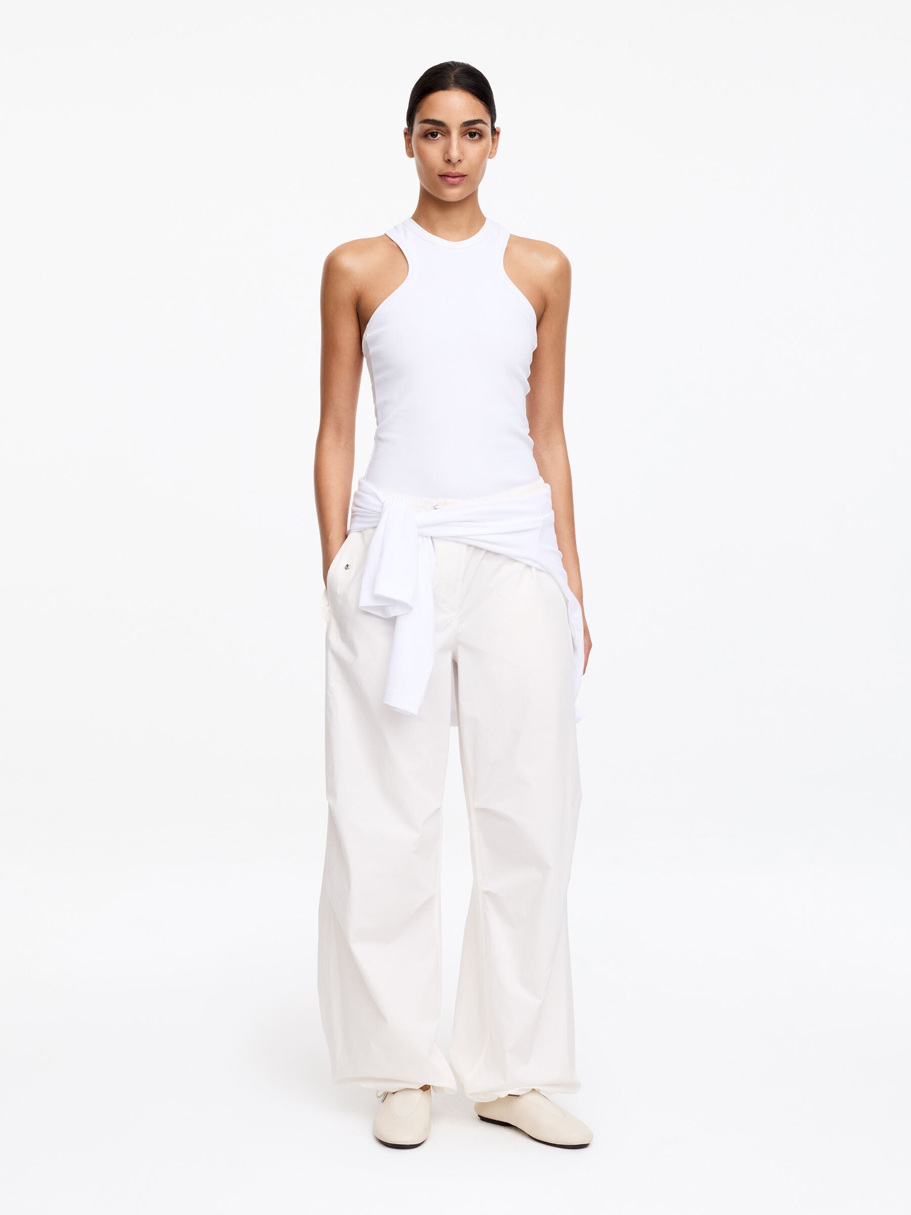 Sporty leather ballerinas - Beige - Women - StillMedia/Lookbook - 6