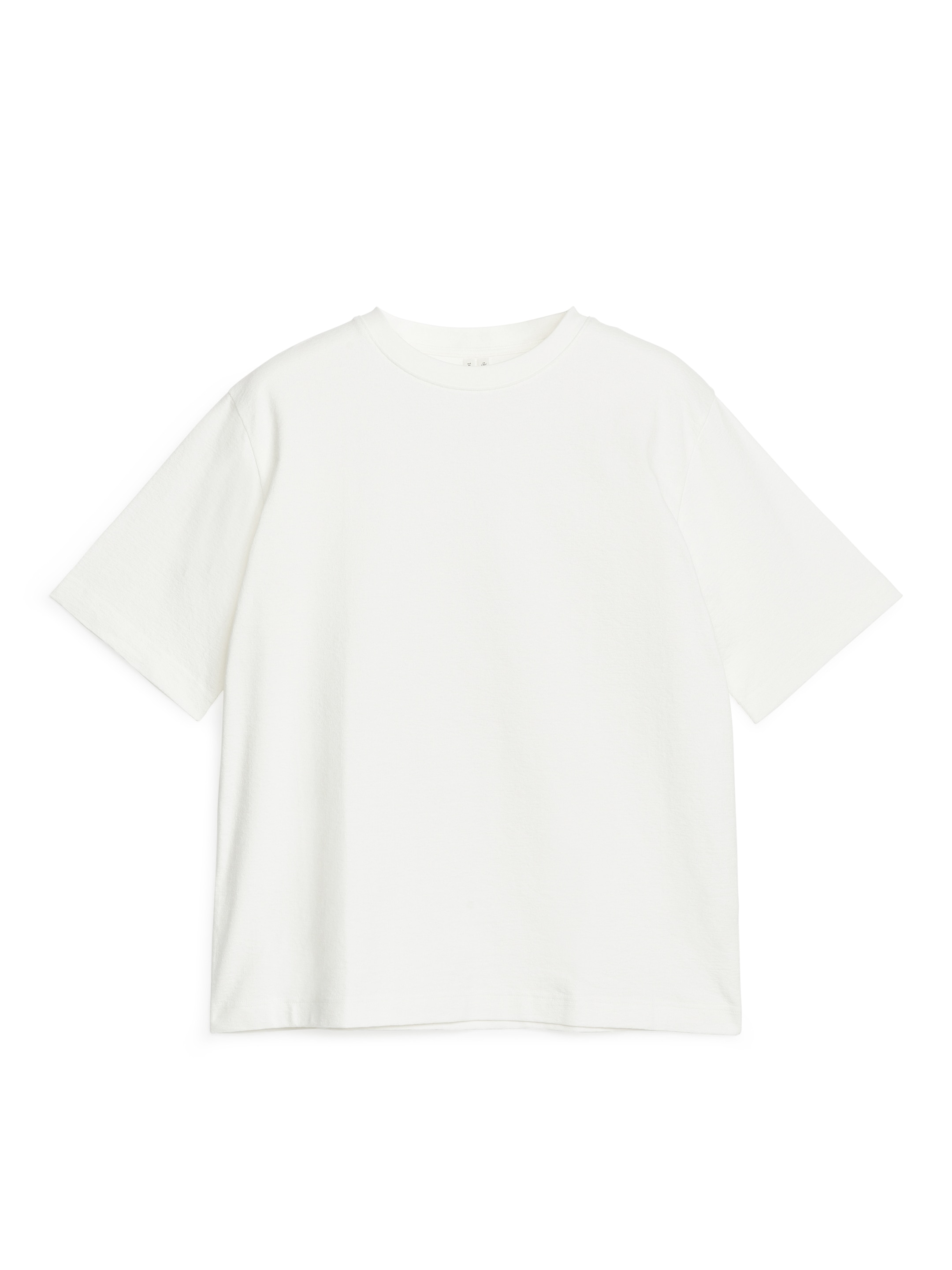 T-Shirt aus Bouclé-Jersey-#EFEFDF-11854