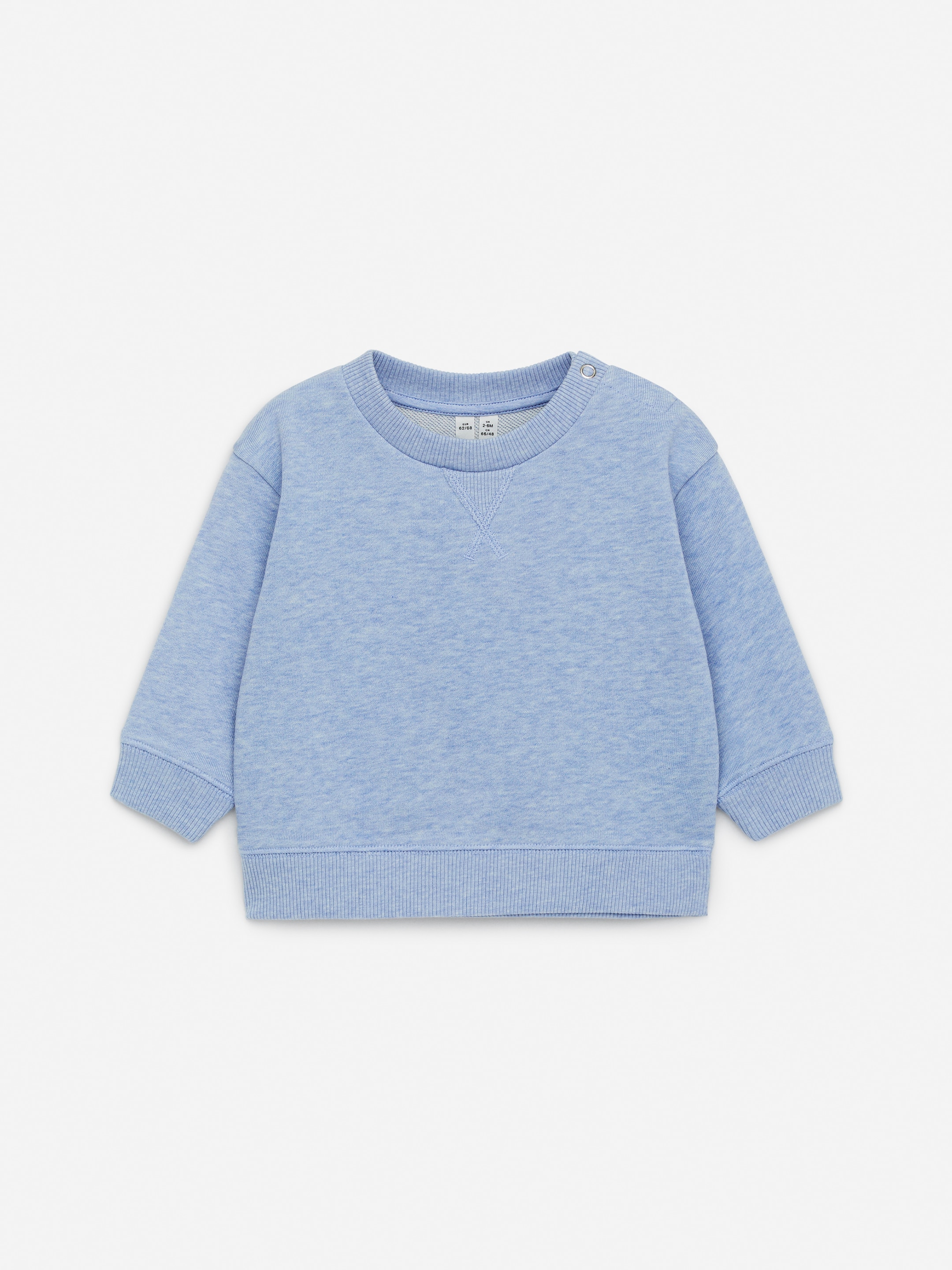 Visa större bild: Sweatshirt i bomull - Ljusblå/melerad - BARN | H&M SE 1