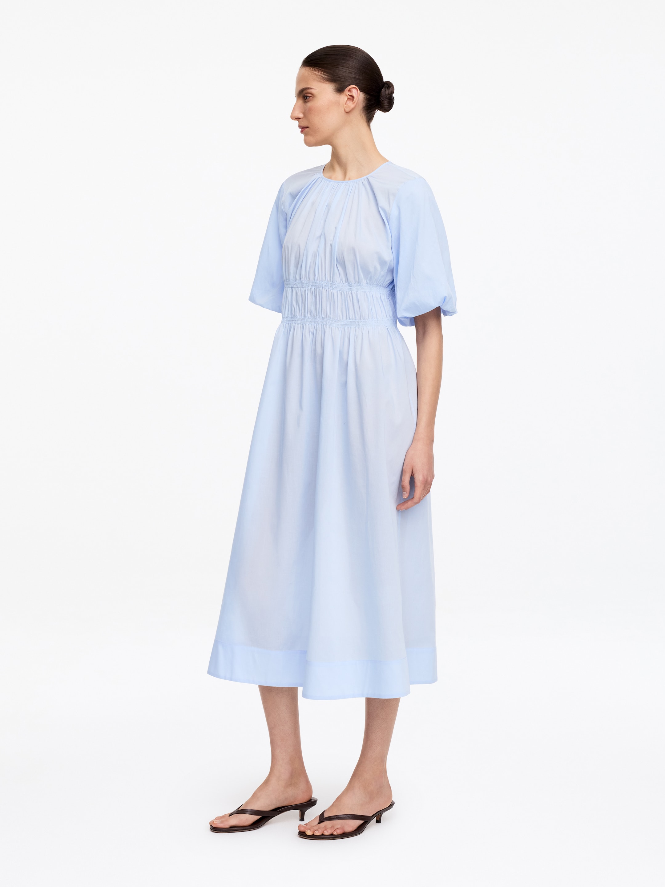 Lyocell-Cotton Maxi Dress - Light Blue - Regular fit - Women - StillMedia/Lookbook - 2