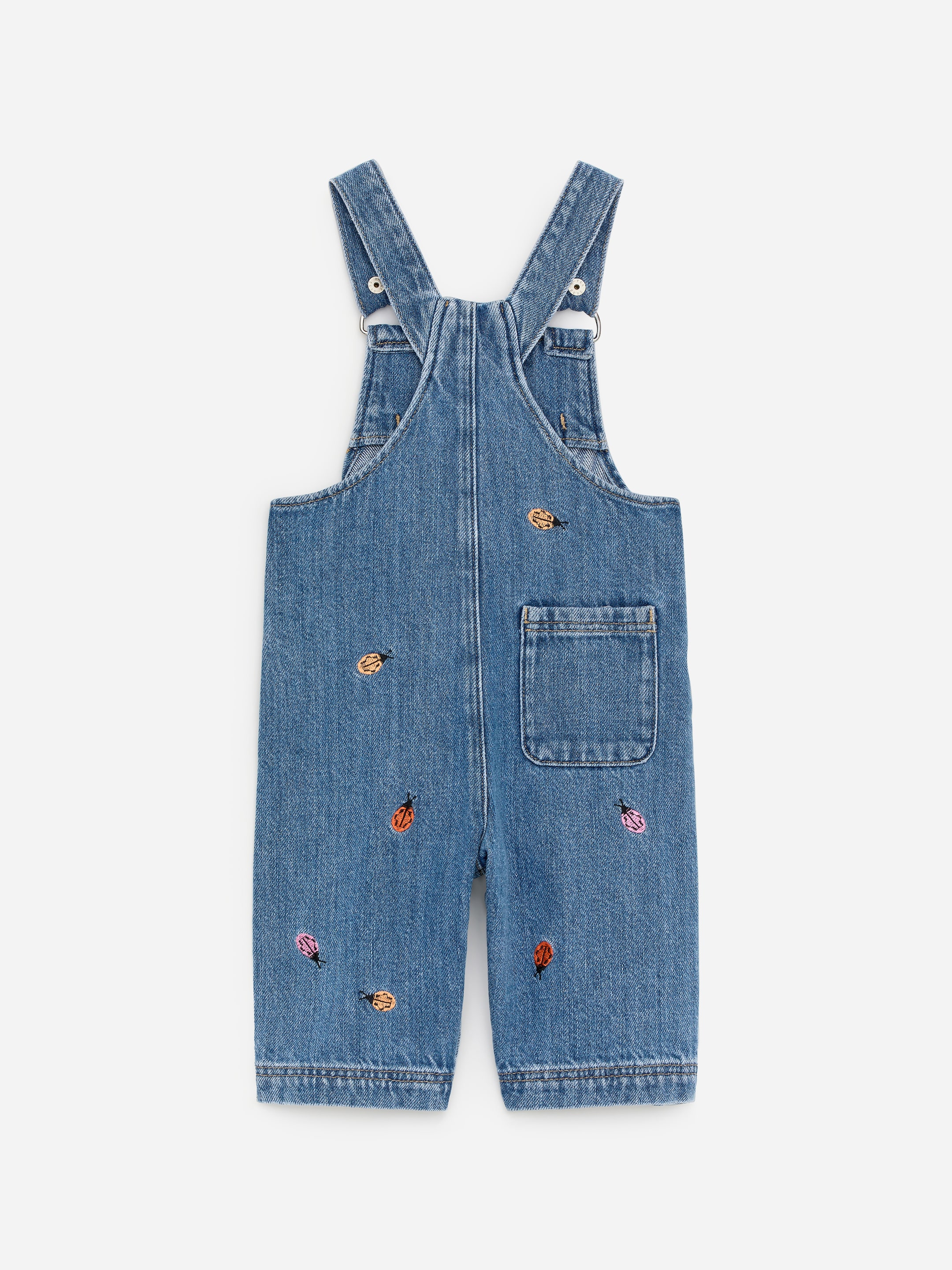 Bestickte Jeans-Latzhose - Blau/Marienkäfer - Kinder - StillMedia/DescriptiveStillLife - 3