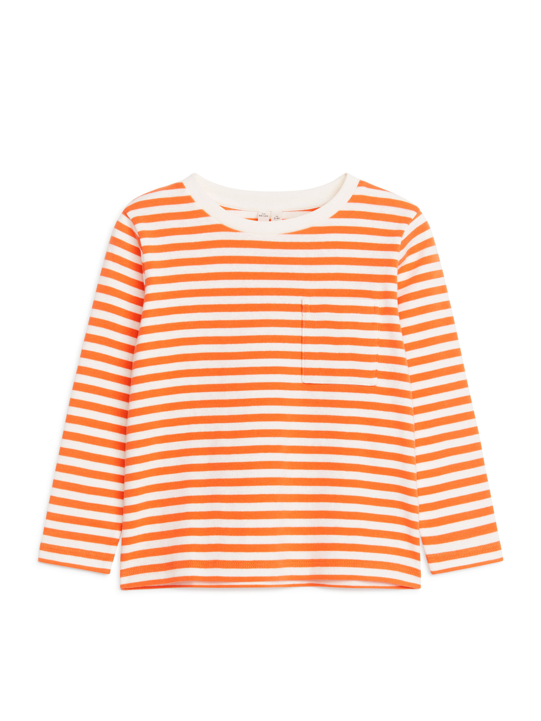 Langarm-T-Shirt - Weiß/Orange - Regular Fit - Kinder - StillMedia/DescriptiveStillLife - 3