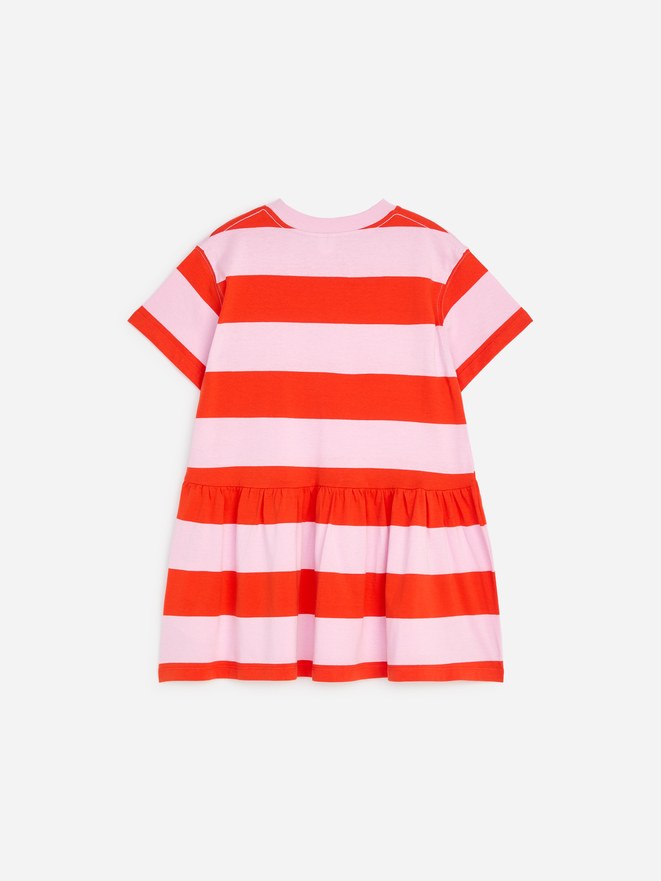 Vestido de punto con volantes - Pink/Red - Corte relajado - Children - StillMedia/DescriptiveStillLife - 1