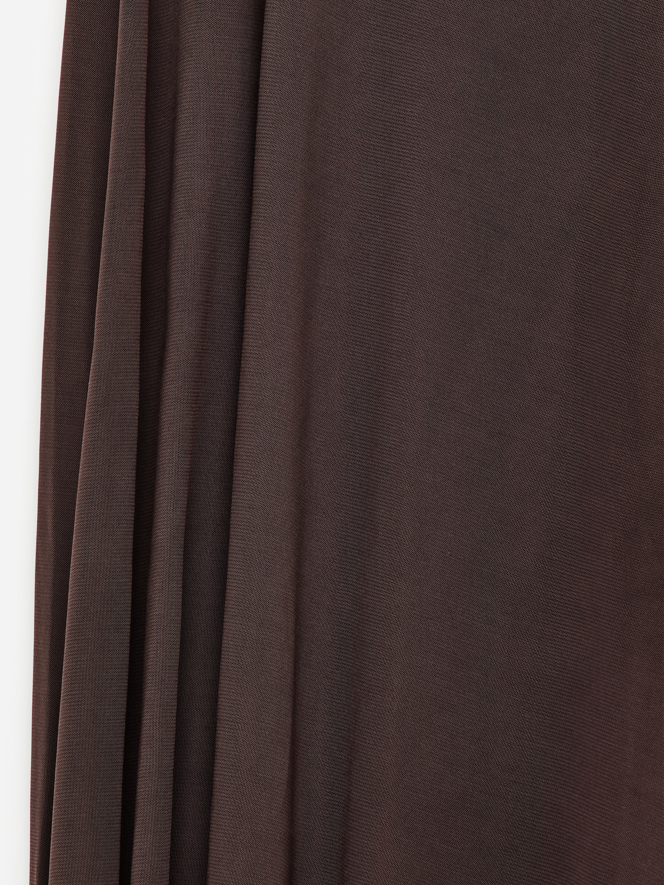 Visa större bild: Draped Viscose Skirt - Mörkbrun - DAM | H&M FI 2