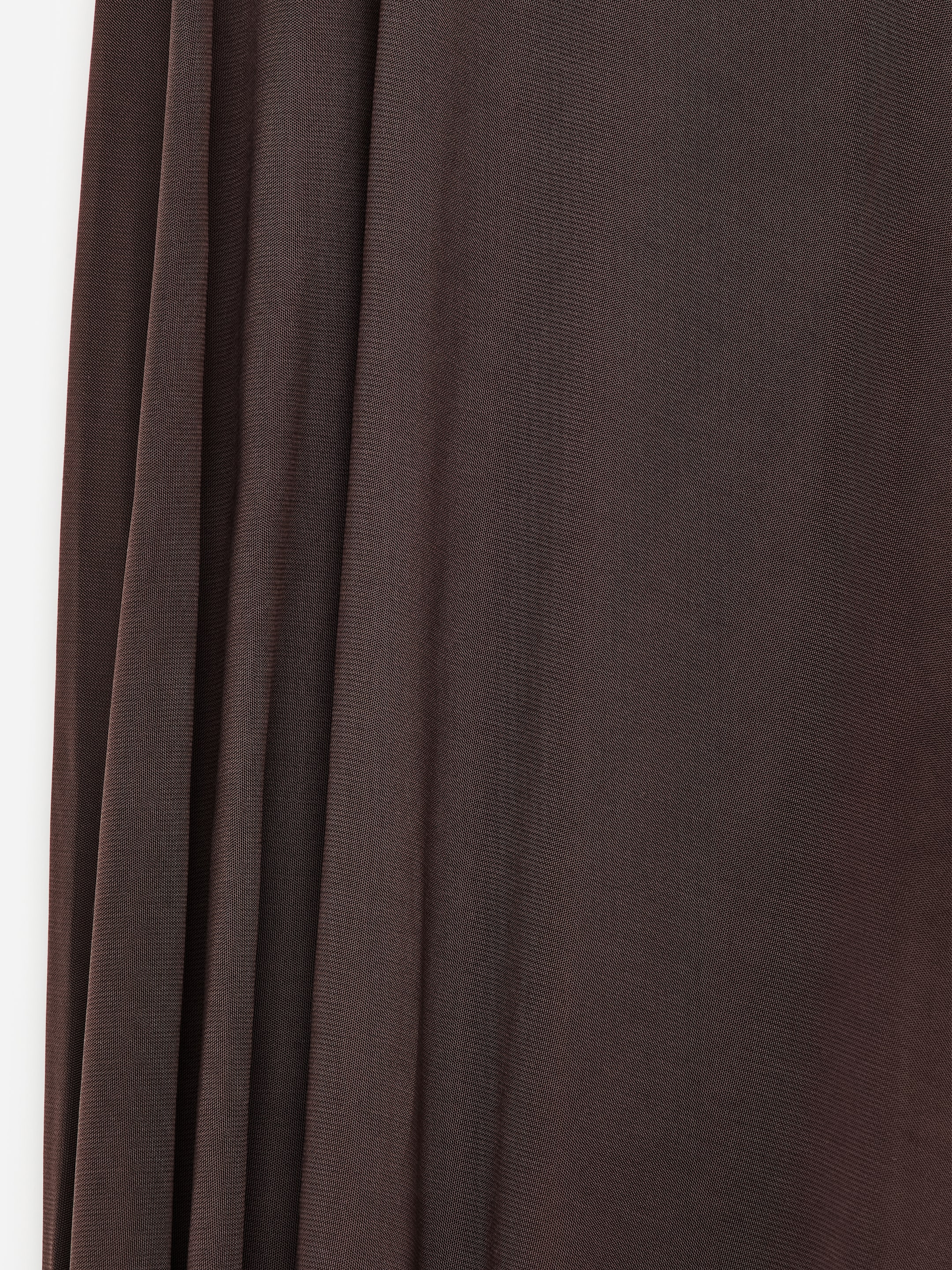 Gonna drappeggiata in viscosa - Marrone scuro - Regular fit - Women - StillMedia/DescriptiveDetail - 1