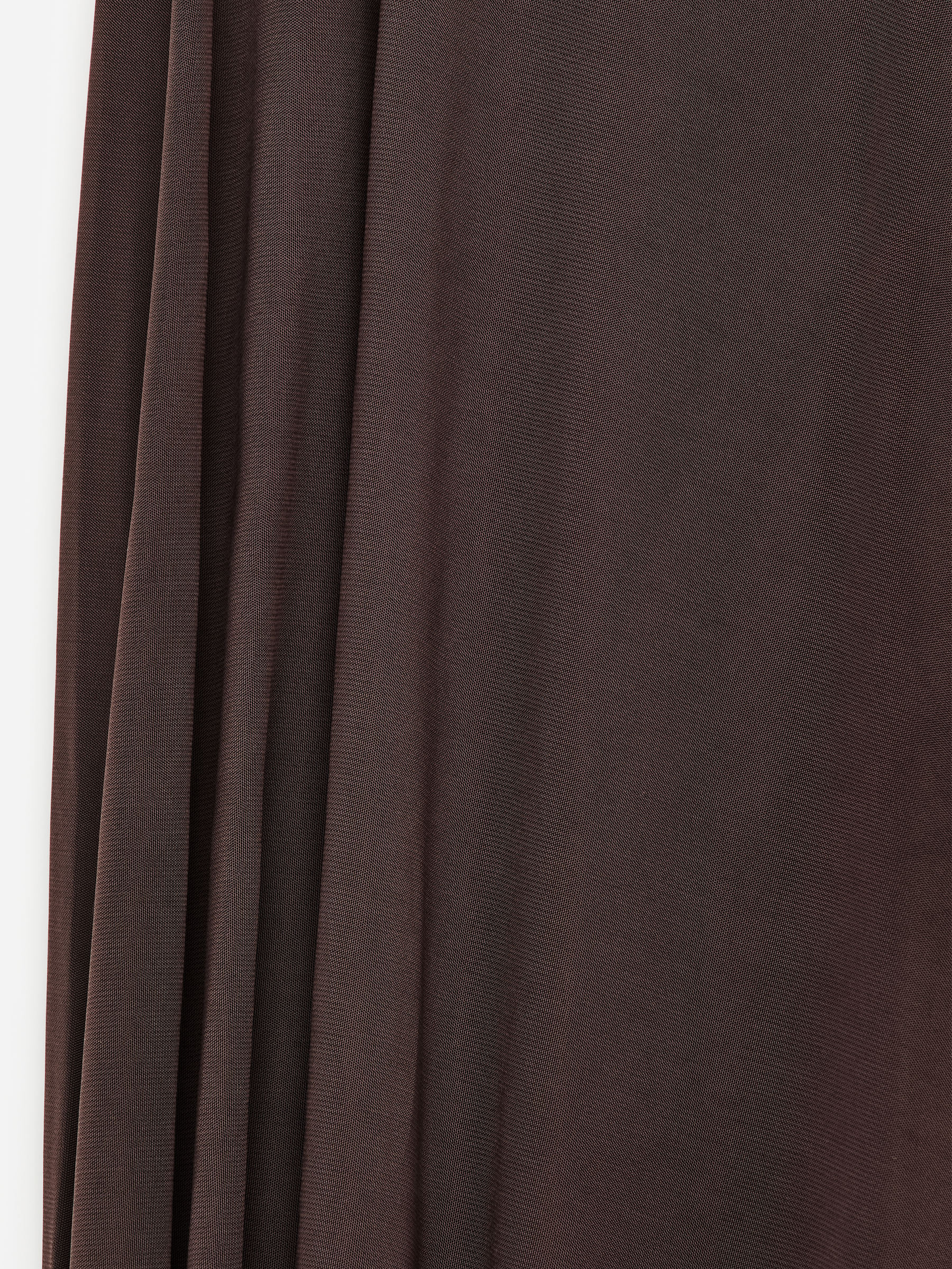 Falda drapeada de viscosa - Marrón oscuro - Corte estándar - Women - StillMedia/DescriptiveDetail - 1