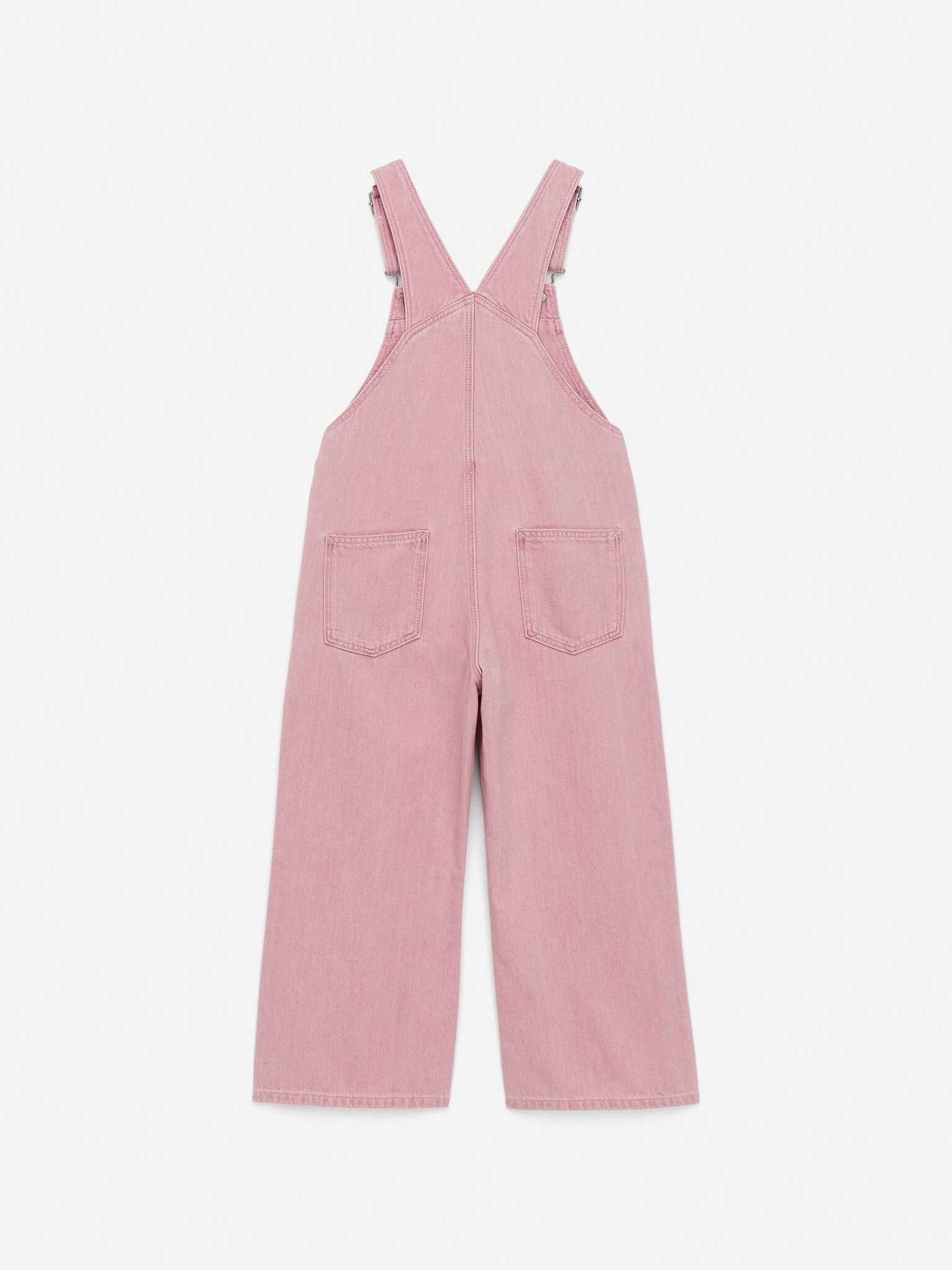 Denim Dungarees - Dusty Pink - 2