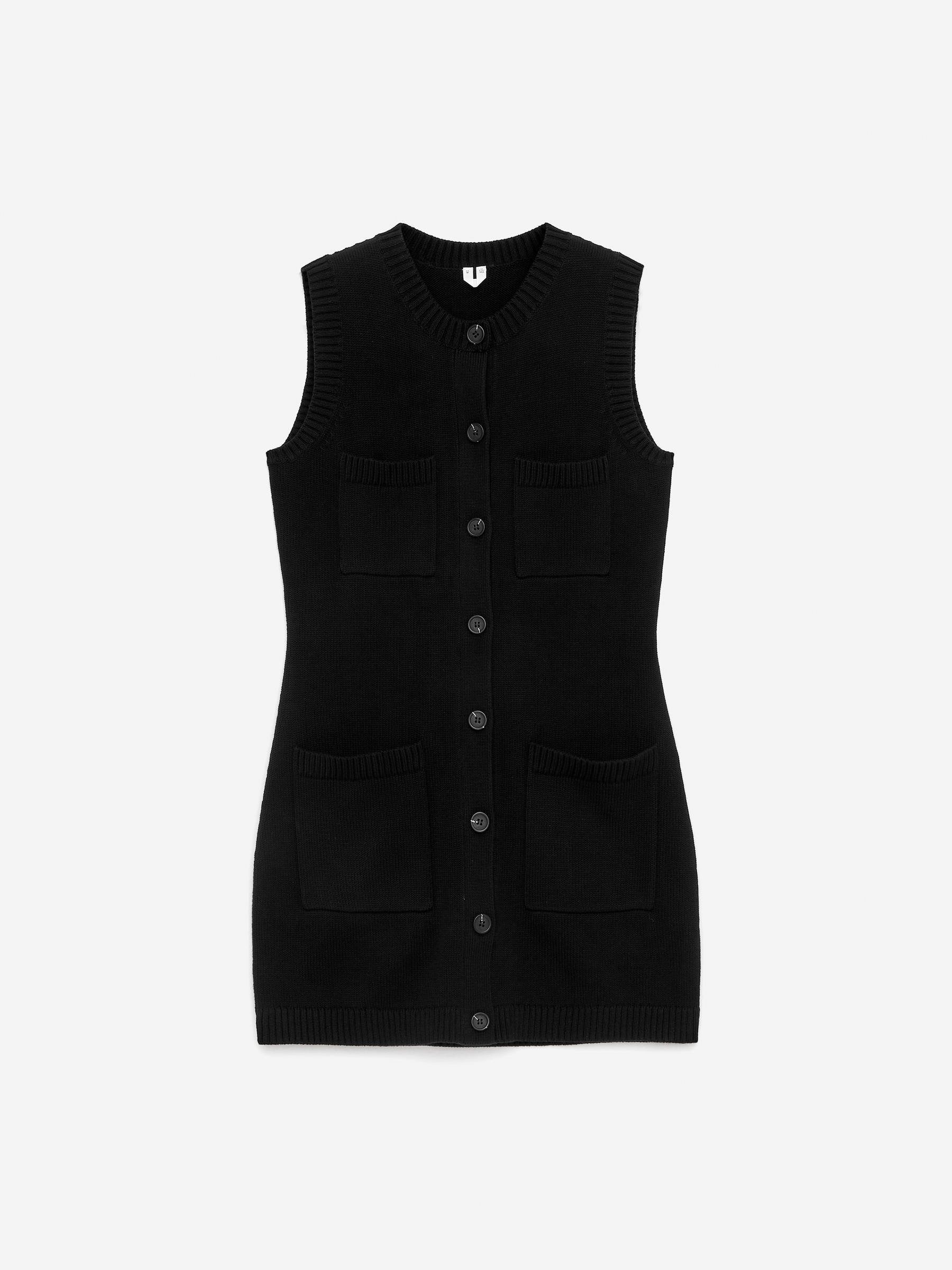Sleeveless Knitted Dress - Black - Slim fit - Women - StillMedia/DescriptiveStillLife - 2