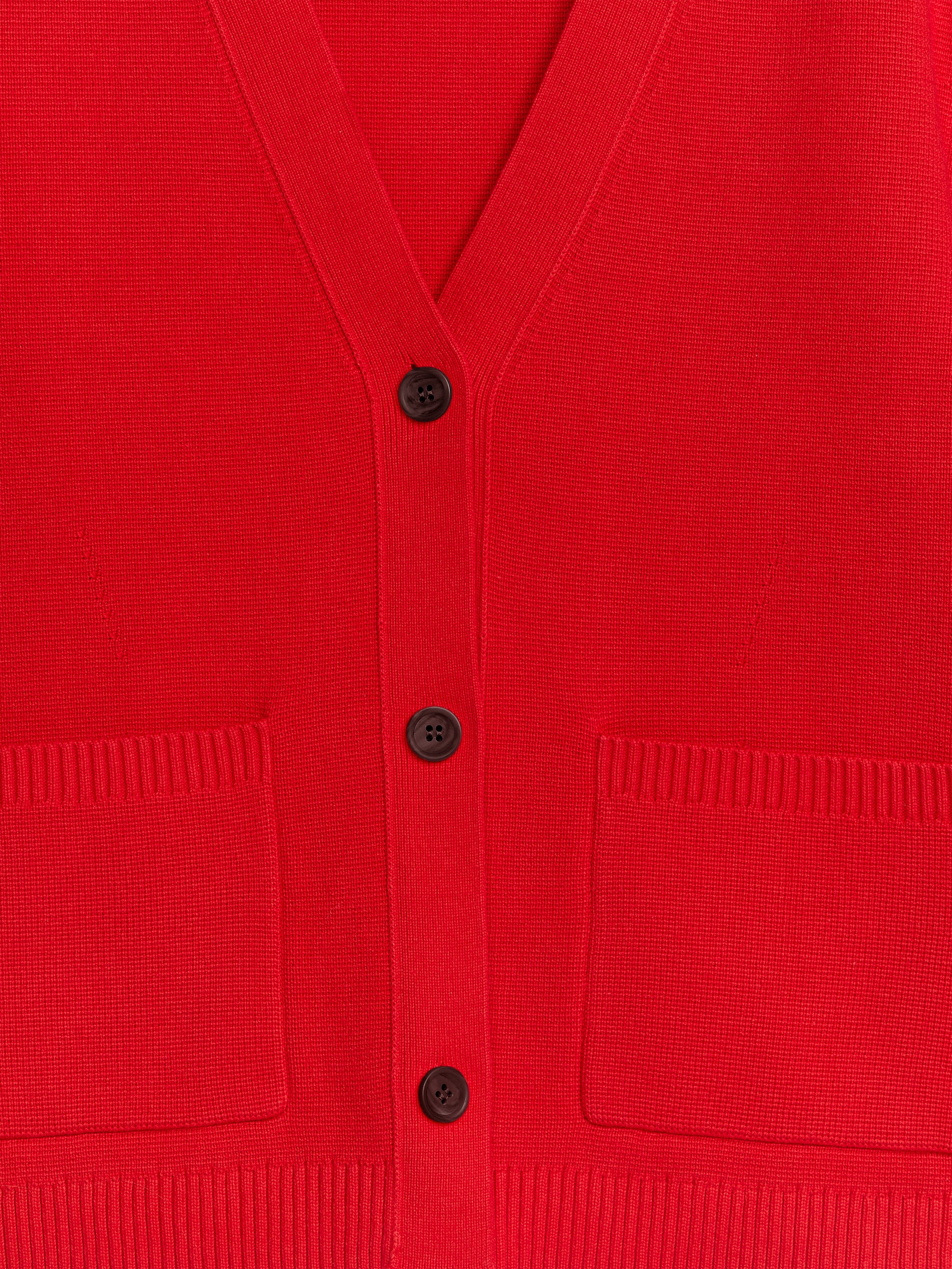 Strickjacke aus Baumwolle - Rot - Loose Fit - Damen - StillMedia/DescriptiveDetail - 2