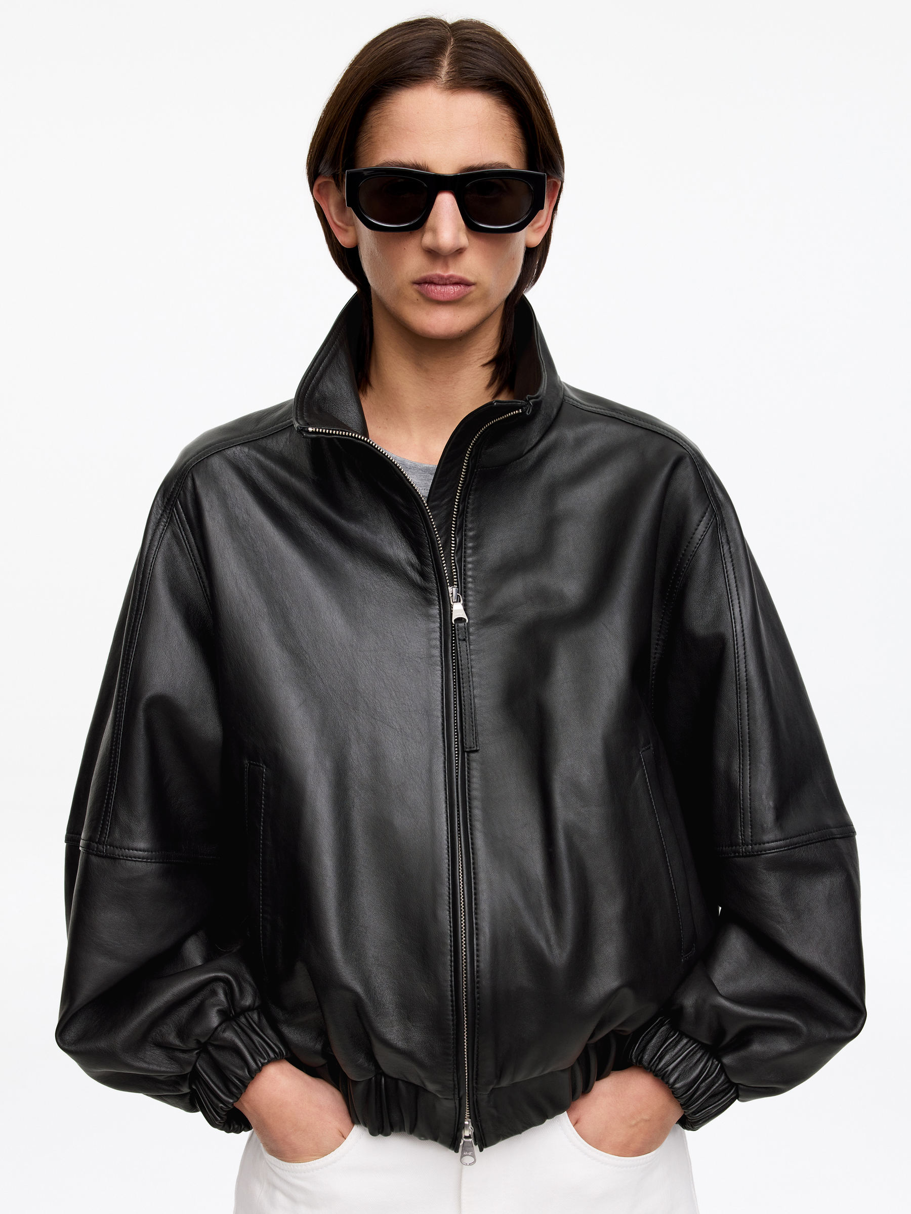 Giacca in pelle - Nero - Regular fit - Women - StillMedia/Lookbook - 11