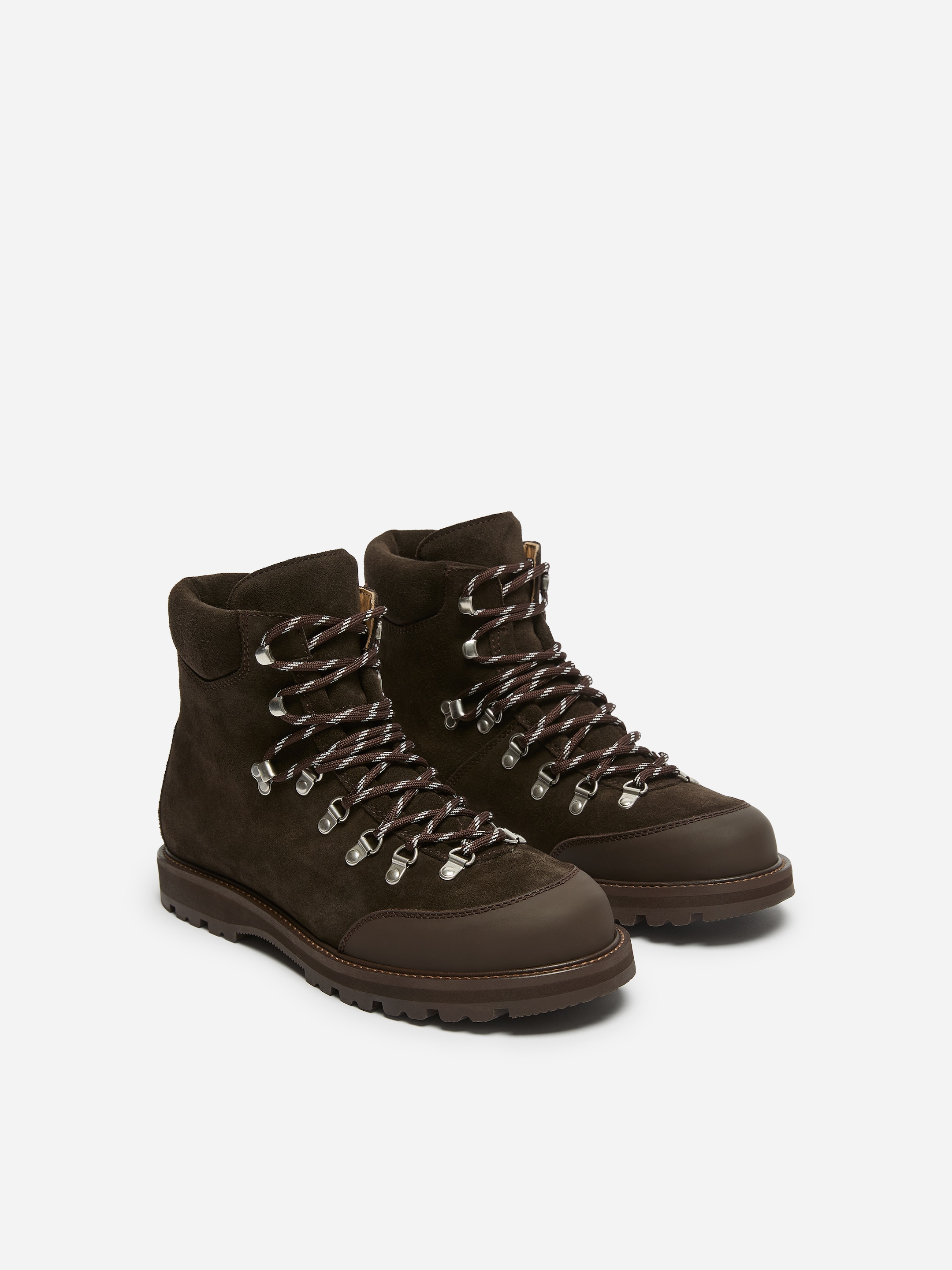 Suede Hiker Boots - Brown - men - StillMedia/DescriptiveDetail - 3