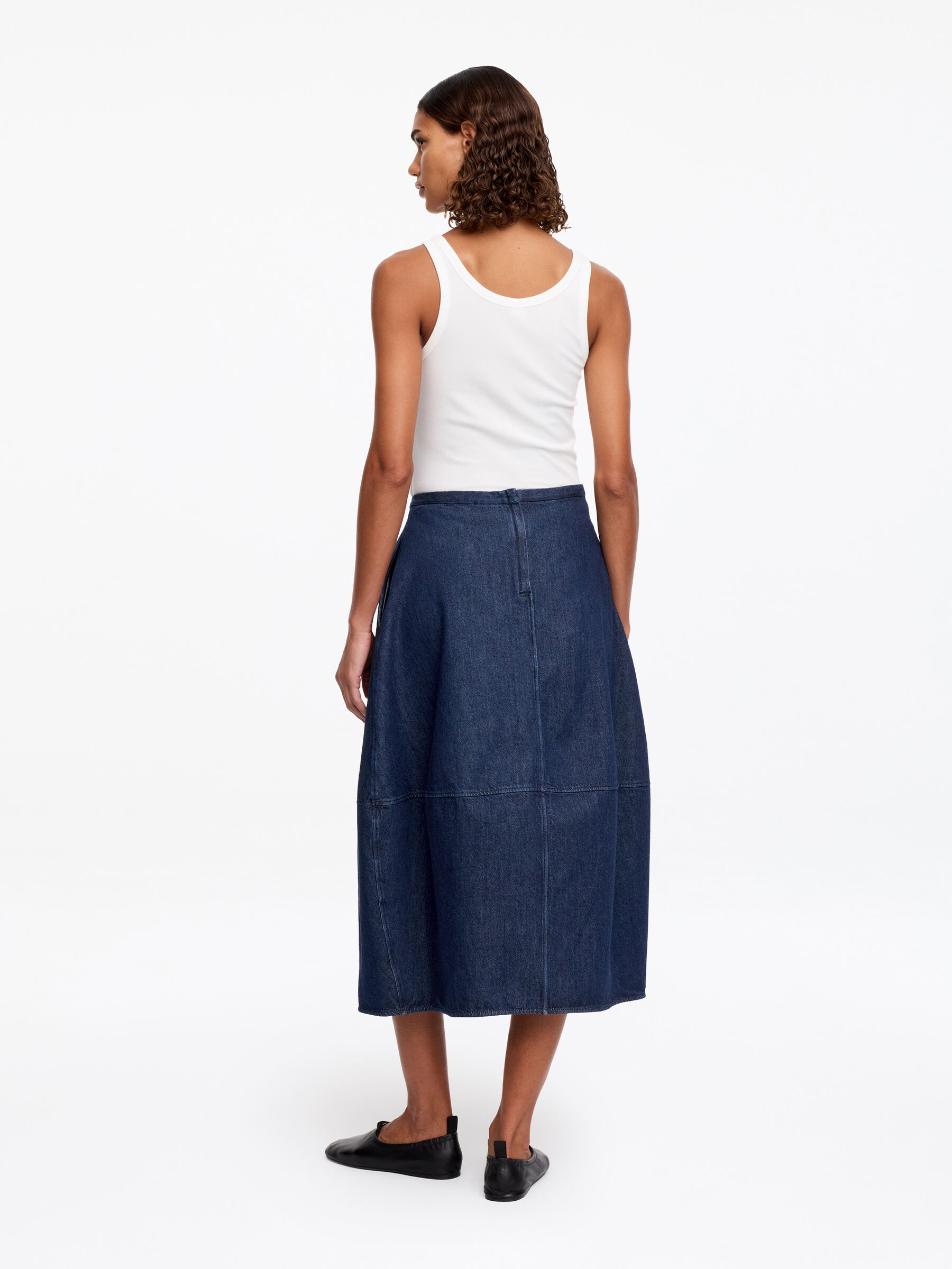 Jeansrock mit Barrel-Schnitt - Dunkelblau - Regular Fit - Women - StillMedia/Lookbook - 2