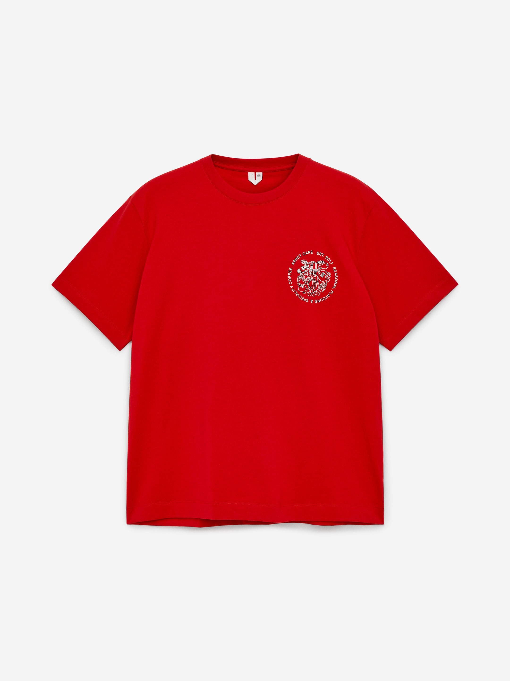 ARKET CAFÉ Short-Sleeve T-Shirt - Red - Loose fit - Café - StillMedia/DescriptiveStillLife - 1