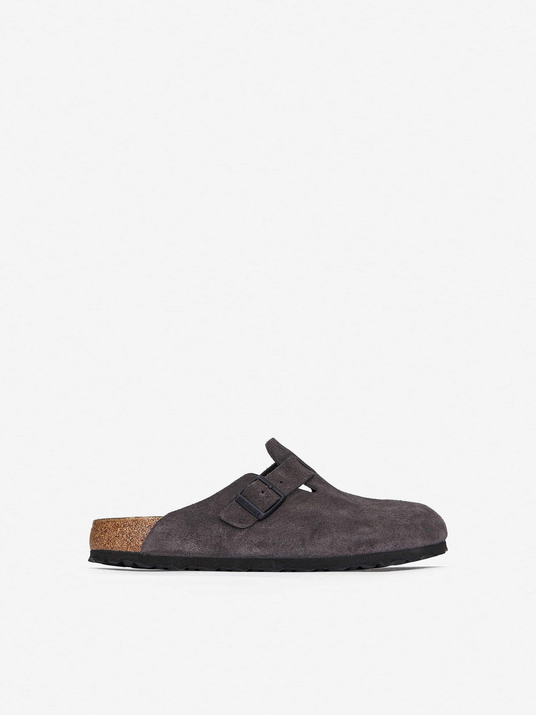 Birkenstock Boston sandaler i mocka - Grå - Men - StillMedia/DescriptiveStillLife - 1