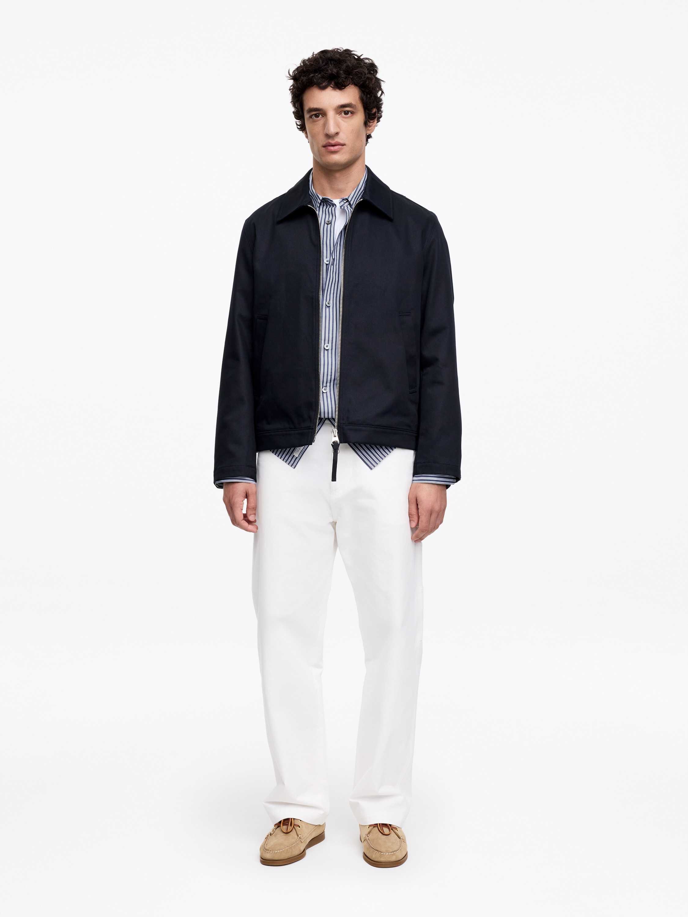 Βαμβακερό τζάκετ Drizzler - Σκούρο Μπλε/Καφέ