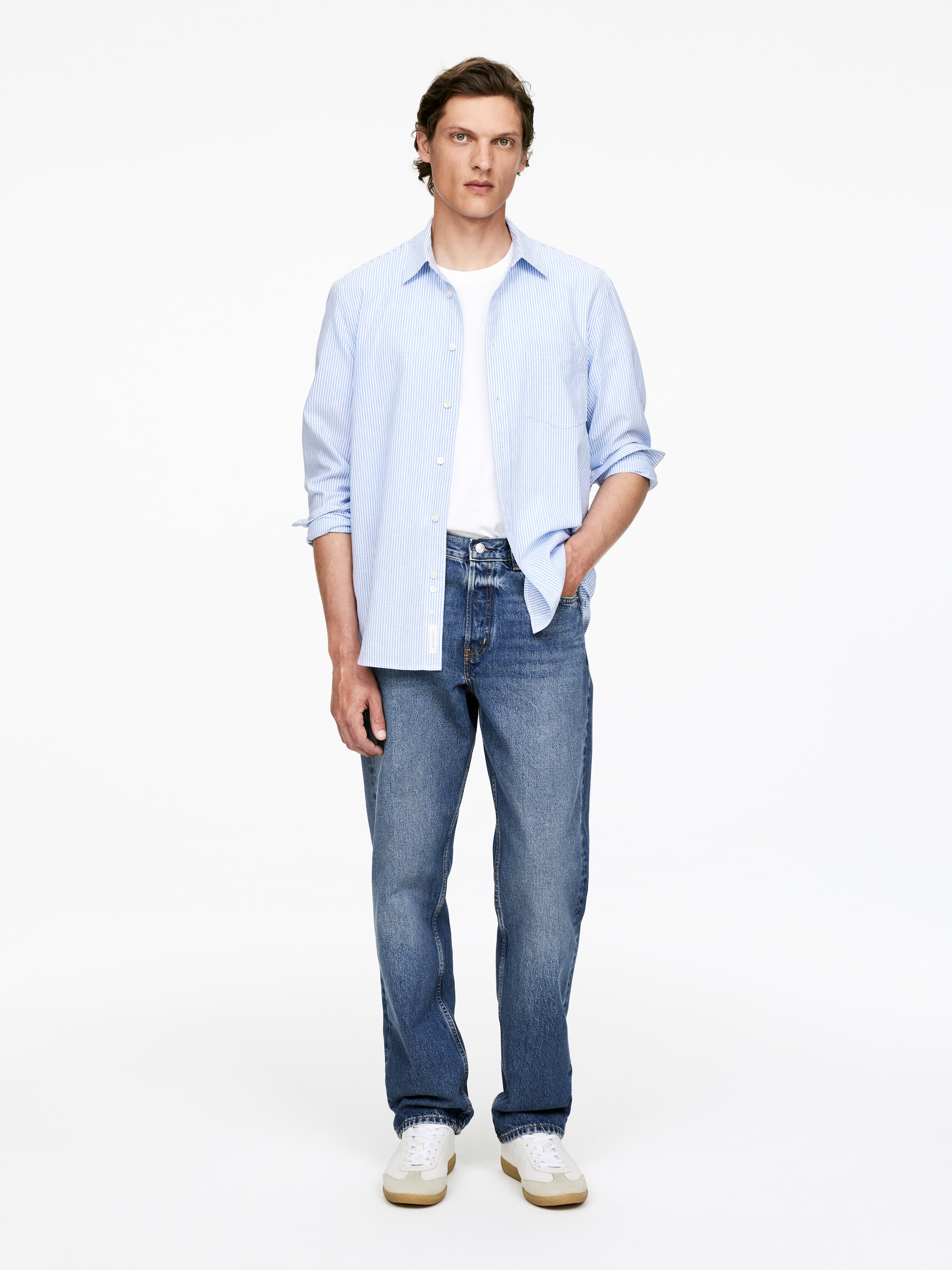 Ingrandisci l'immagine: OCEAN Loose Straight Jeans - Blue - UOMO | H&M CH 1