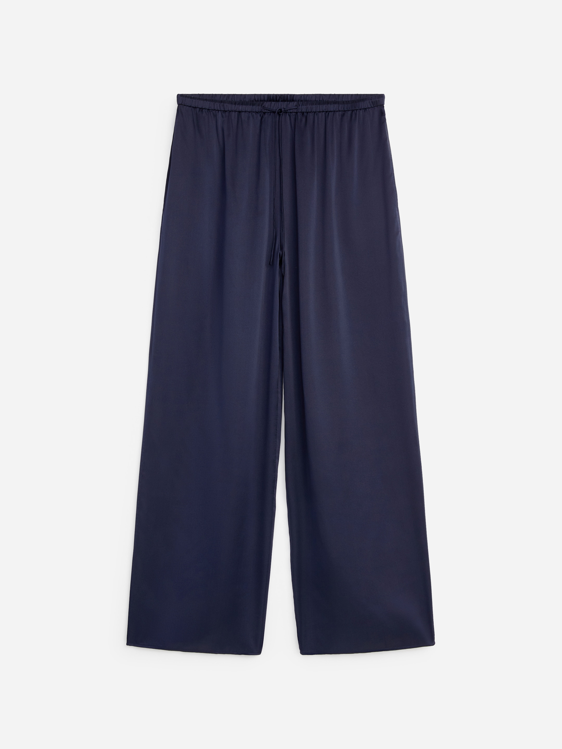 Pantaloni in raso di seta-#282b41-19159
