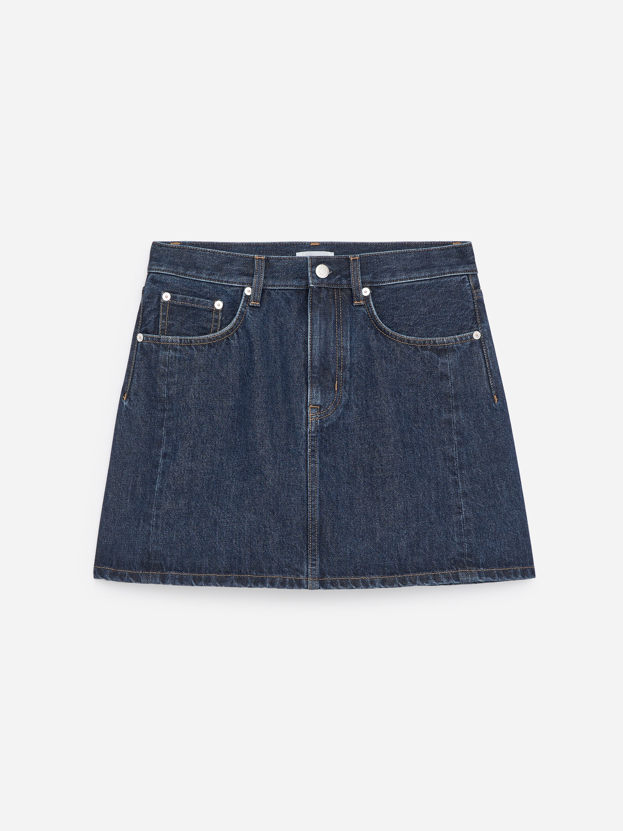 Denim Mini Skirt - Blue - Regular fit - Women - StillMedia/DescriptiveStillLife - 1