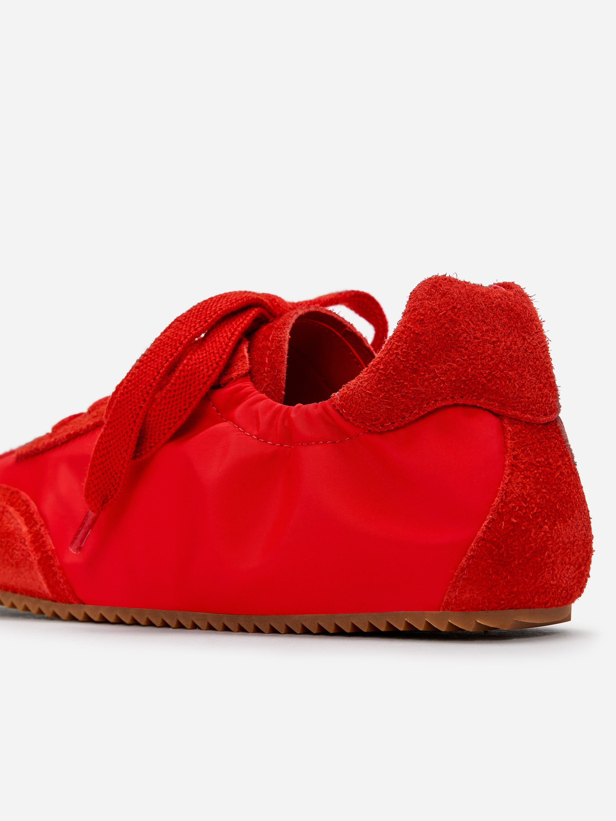 Suede Nylon Trainers - Red - Women - StillMedia/DescriptiveDetail - 4
