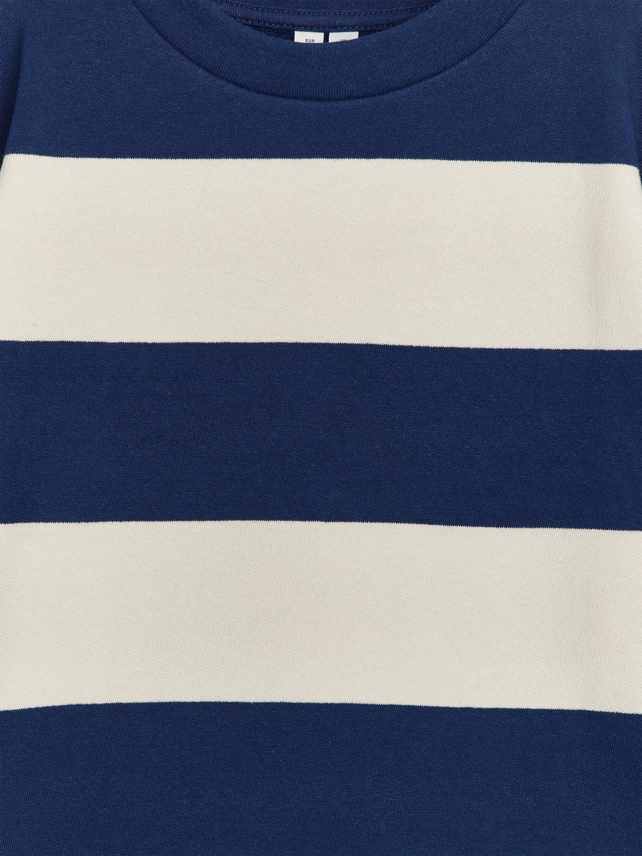Cotton Sweatshirt - White/Blue - Regular fit - Children - StillMedia/DescriptiveDetail - 7