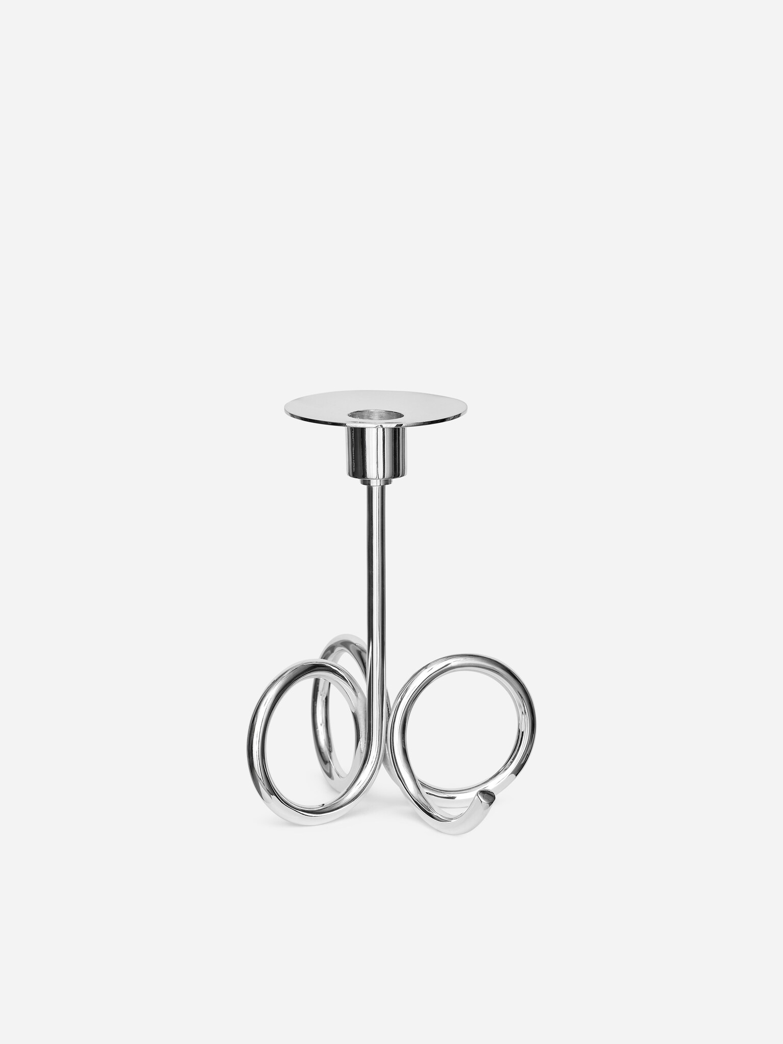 Silver-Plated Candle Holder - Silver