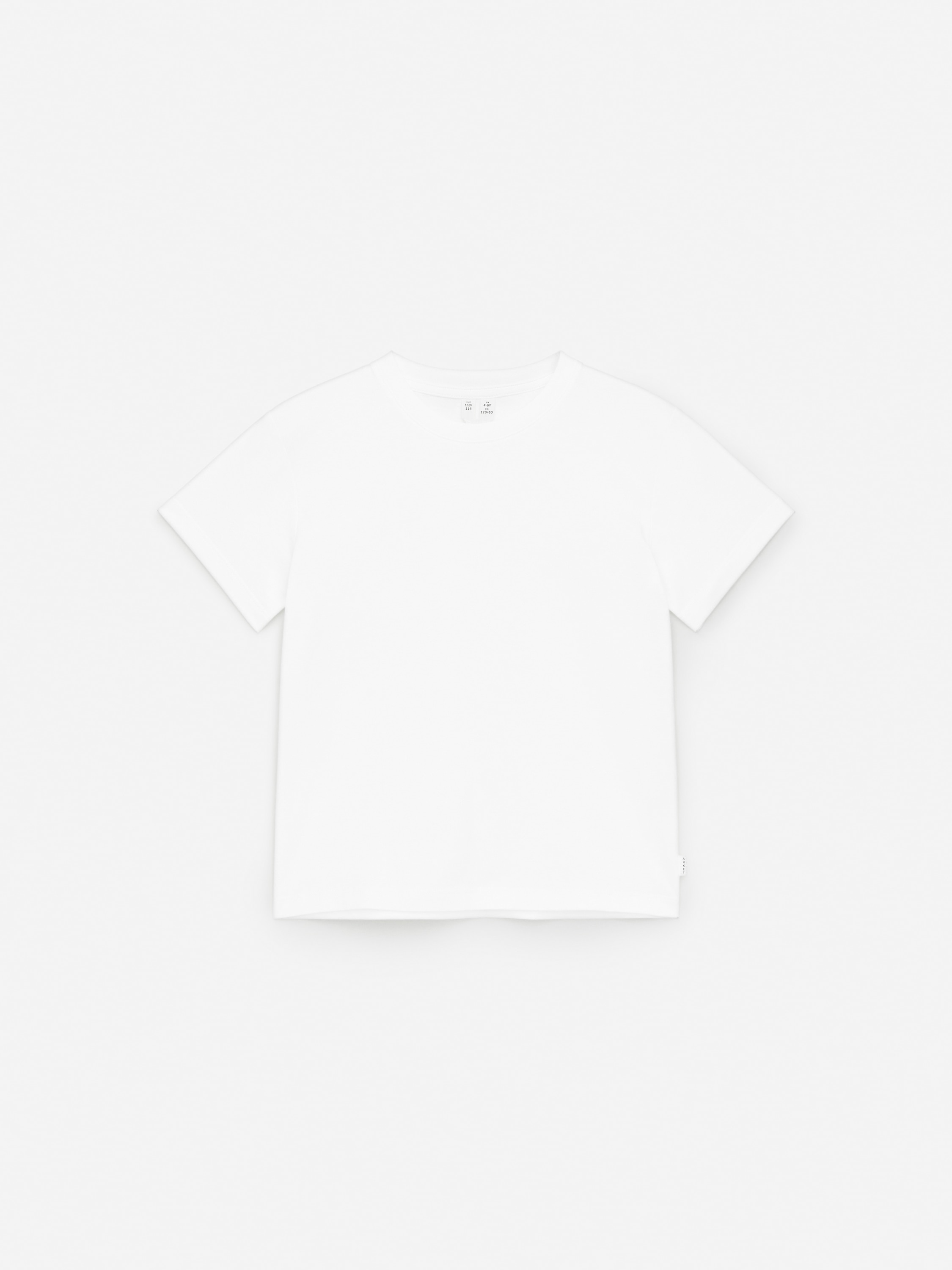 T-shirt med rund hals - Hvid/Gråmeleret/Mørkeblå/Syrenfarvet/Støvet orange