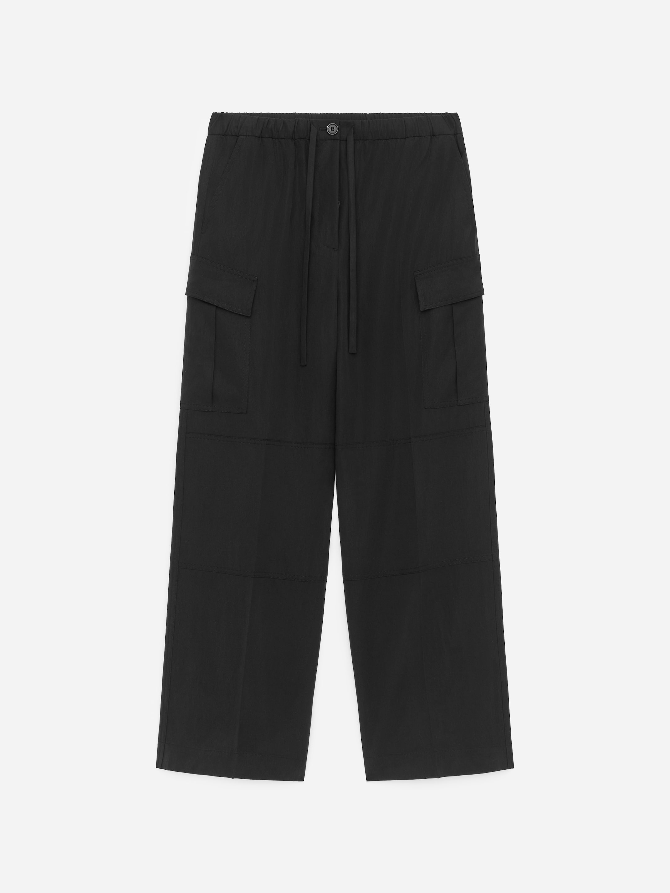 Fluid Cargo Trousers - Black - Loose fit - Women - StillMedia/DescriptiveStillLife - 1