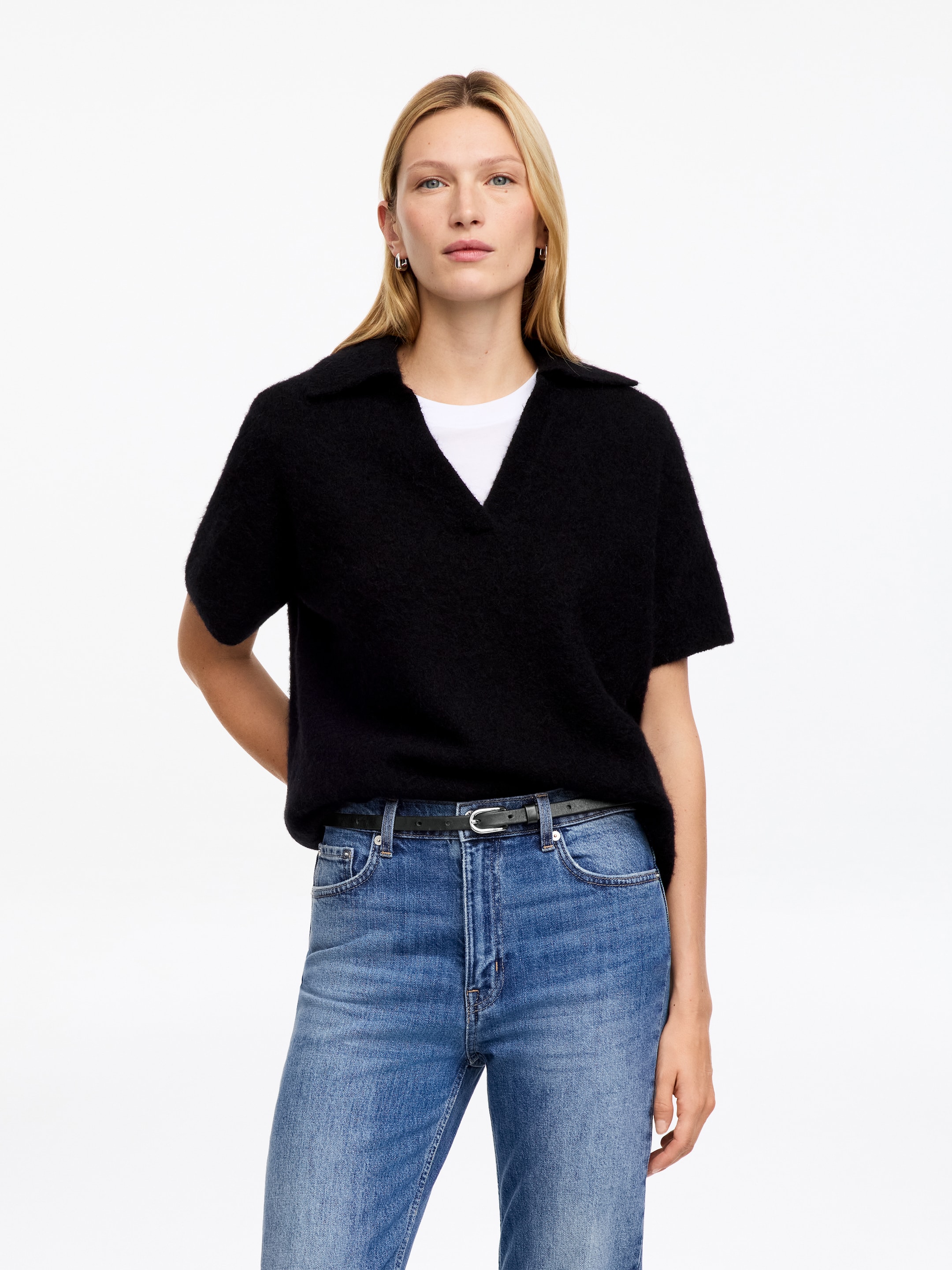 Slim Leather Belt - Black - women - StillMedia/Lookbook - 4
