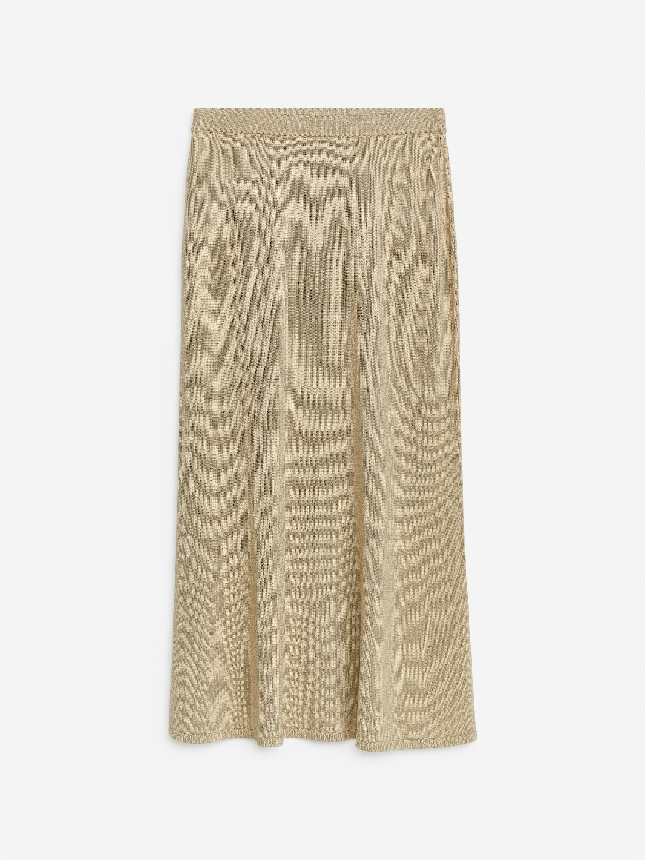Vis større bilde: Strikket midiskjørt - Beige - DAME | H&M NO 1