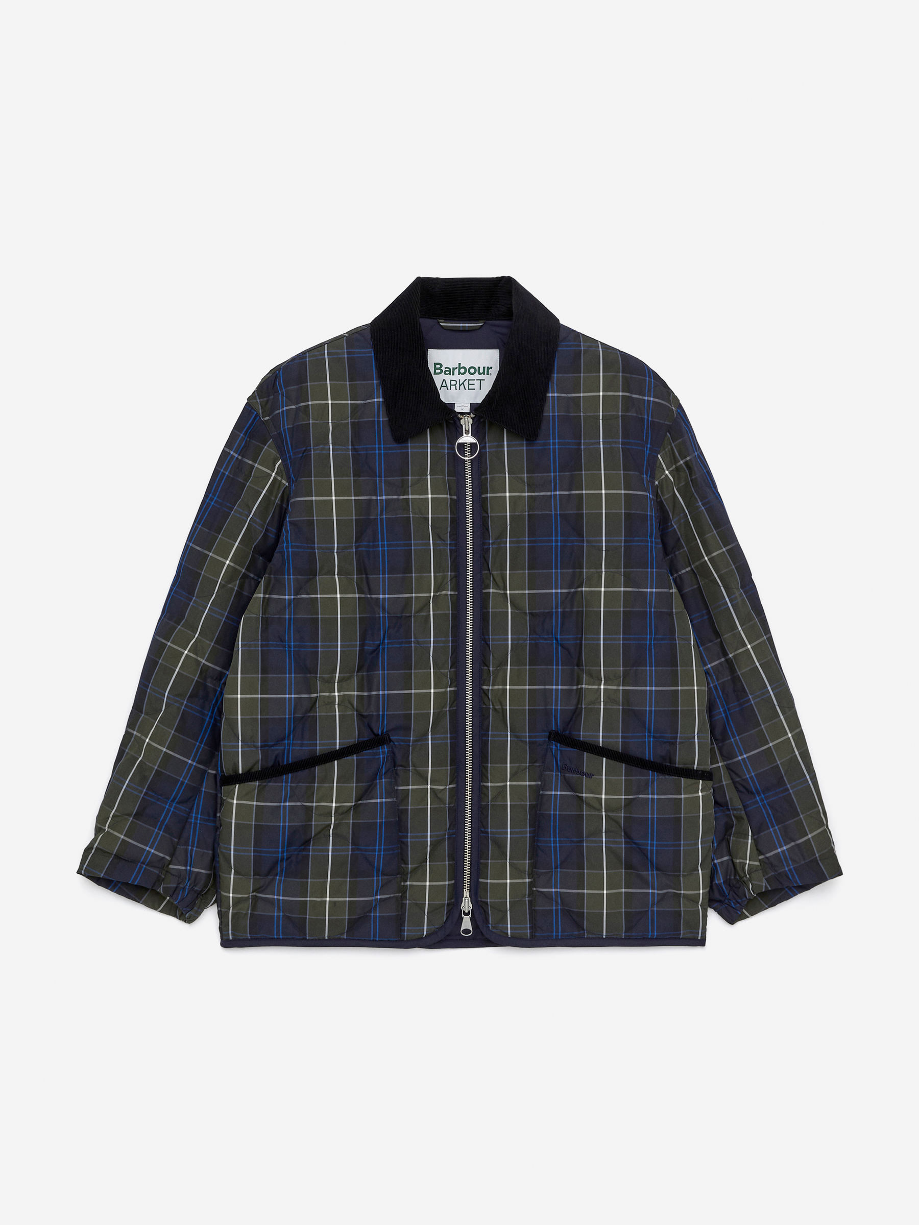 ARKET and Barbour Quilted Jacket-Green-17269